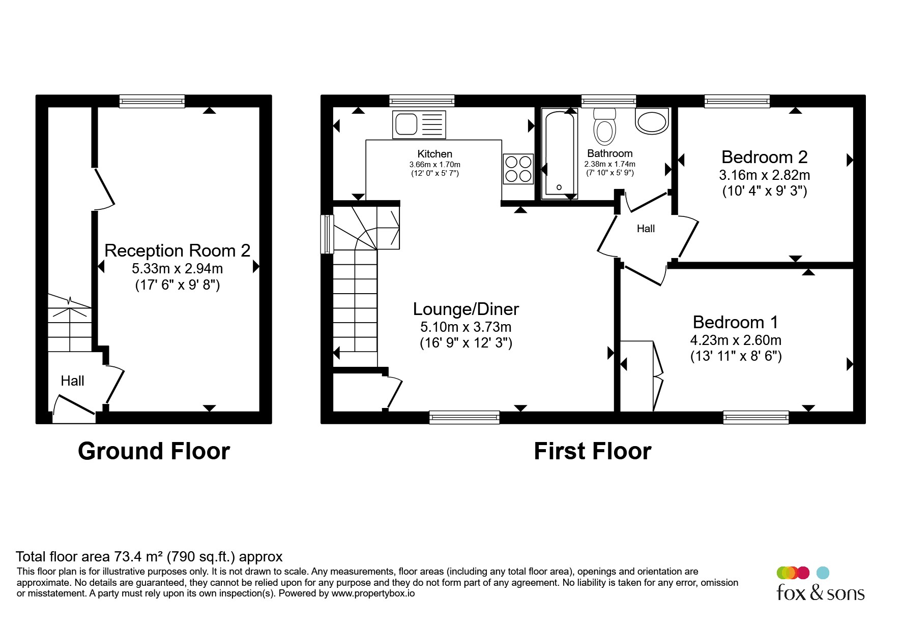 86, Westview Close, Peacehaven floorplan