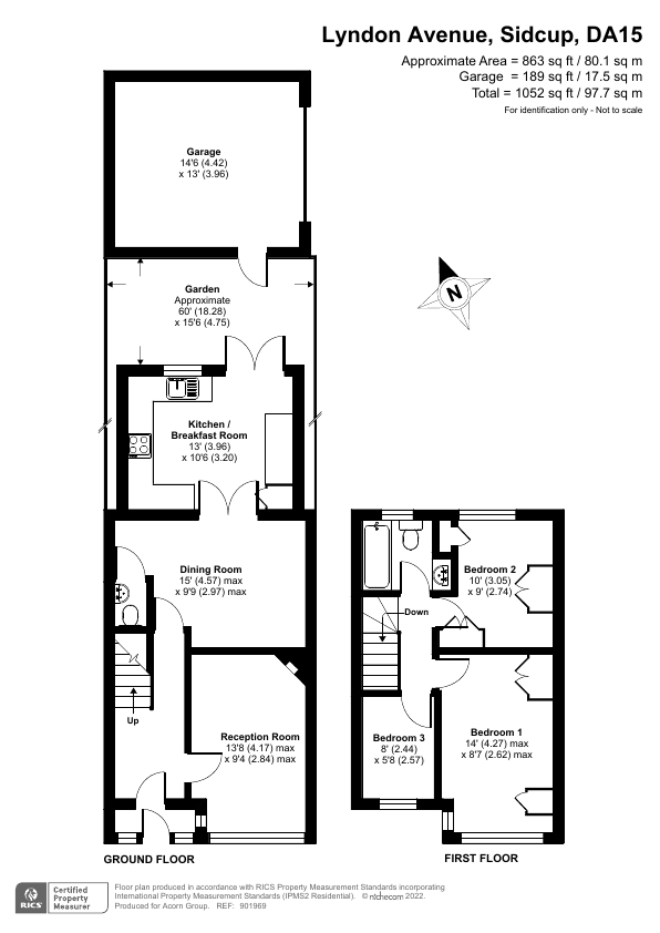 Lyndon Avenue, Sidcup DA15, 4 bedroom terraced house for sale