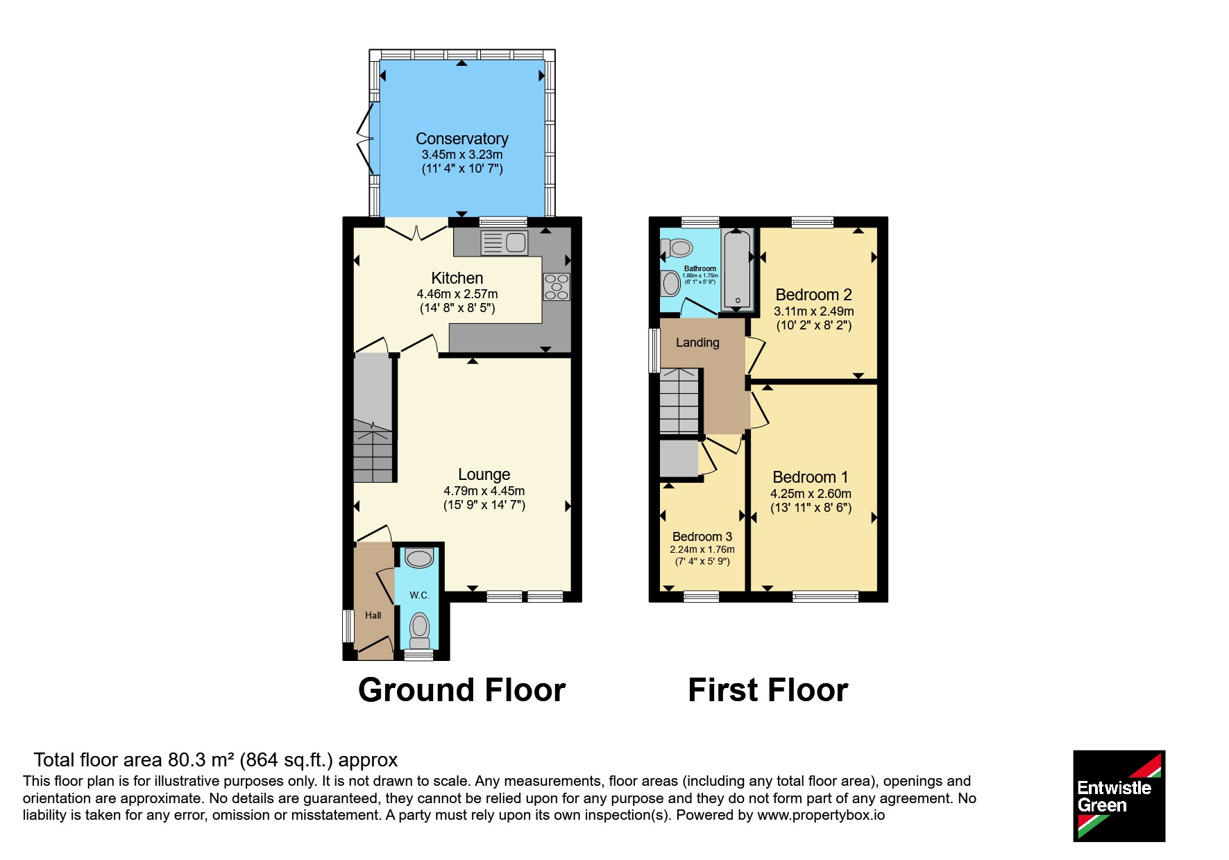 9, The Brambles, Preston floorplan
