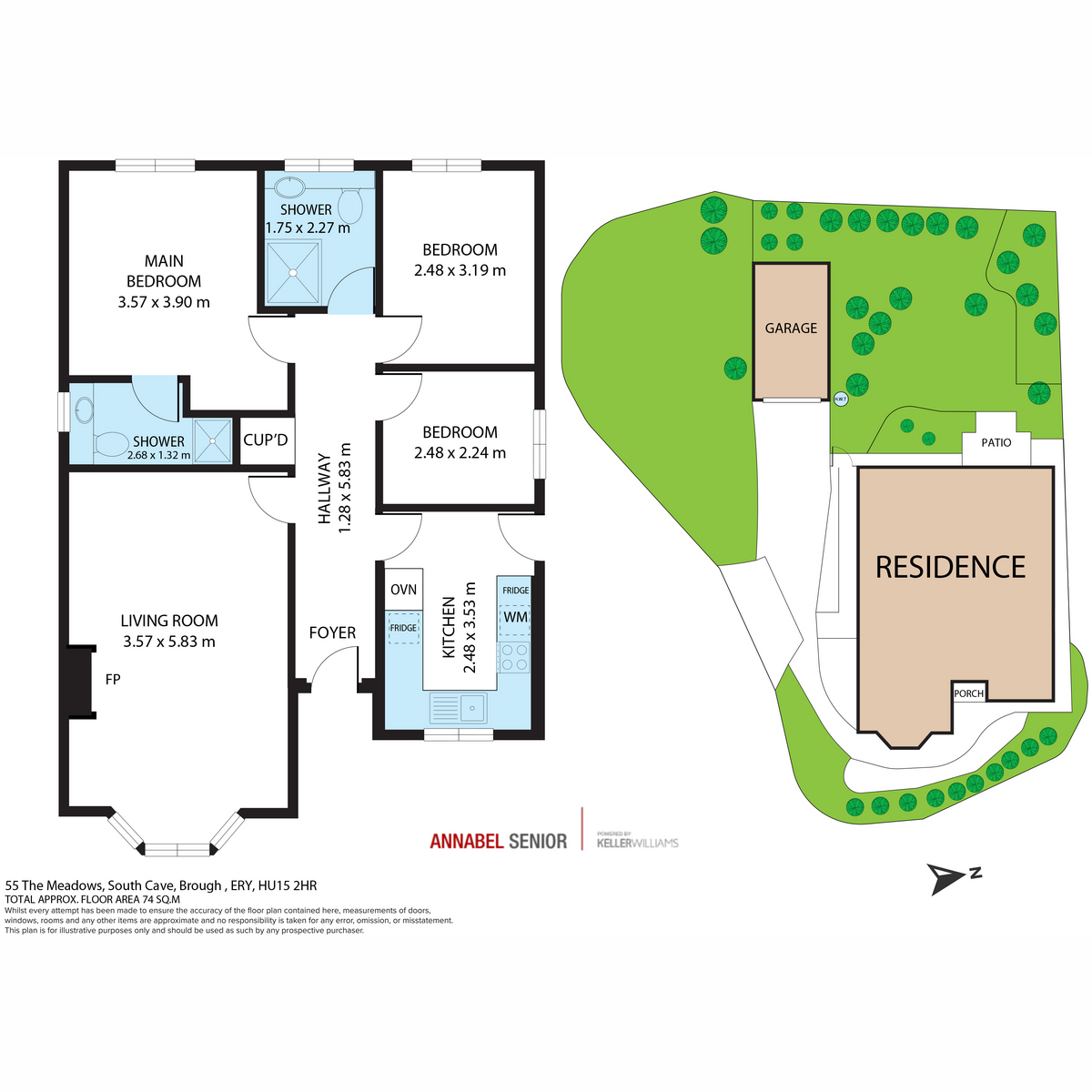 55, The Meadows, South Cave floorplan