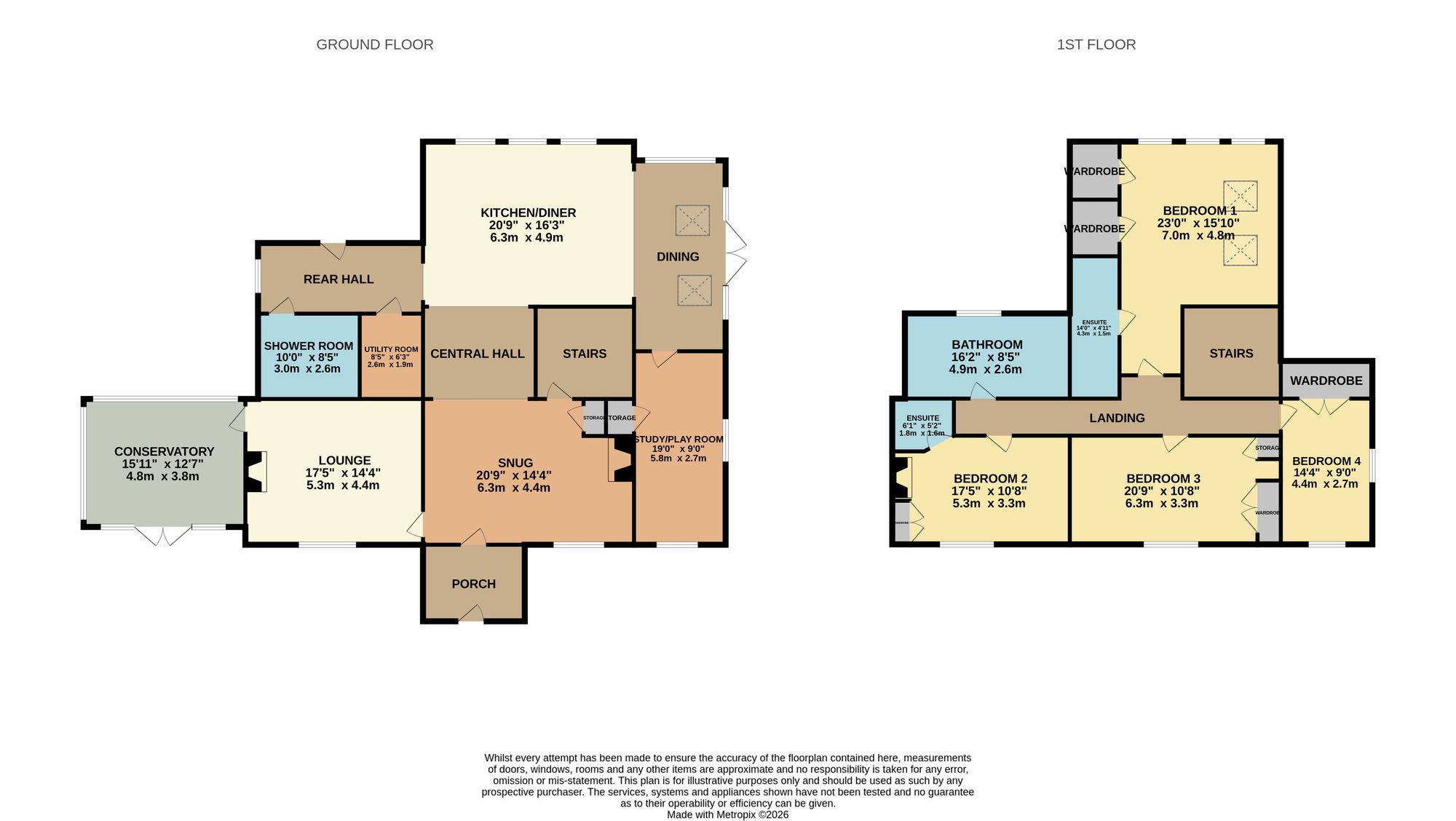 White House, Brampton floorplan