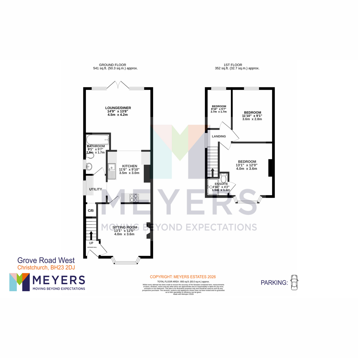 38a, Grove Road West, Christchurch floorplan