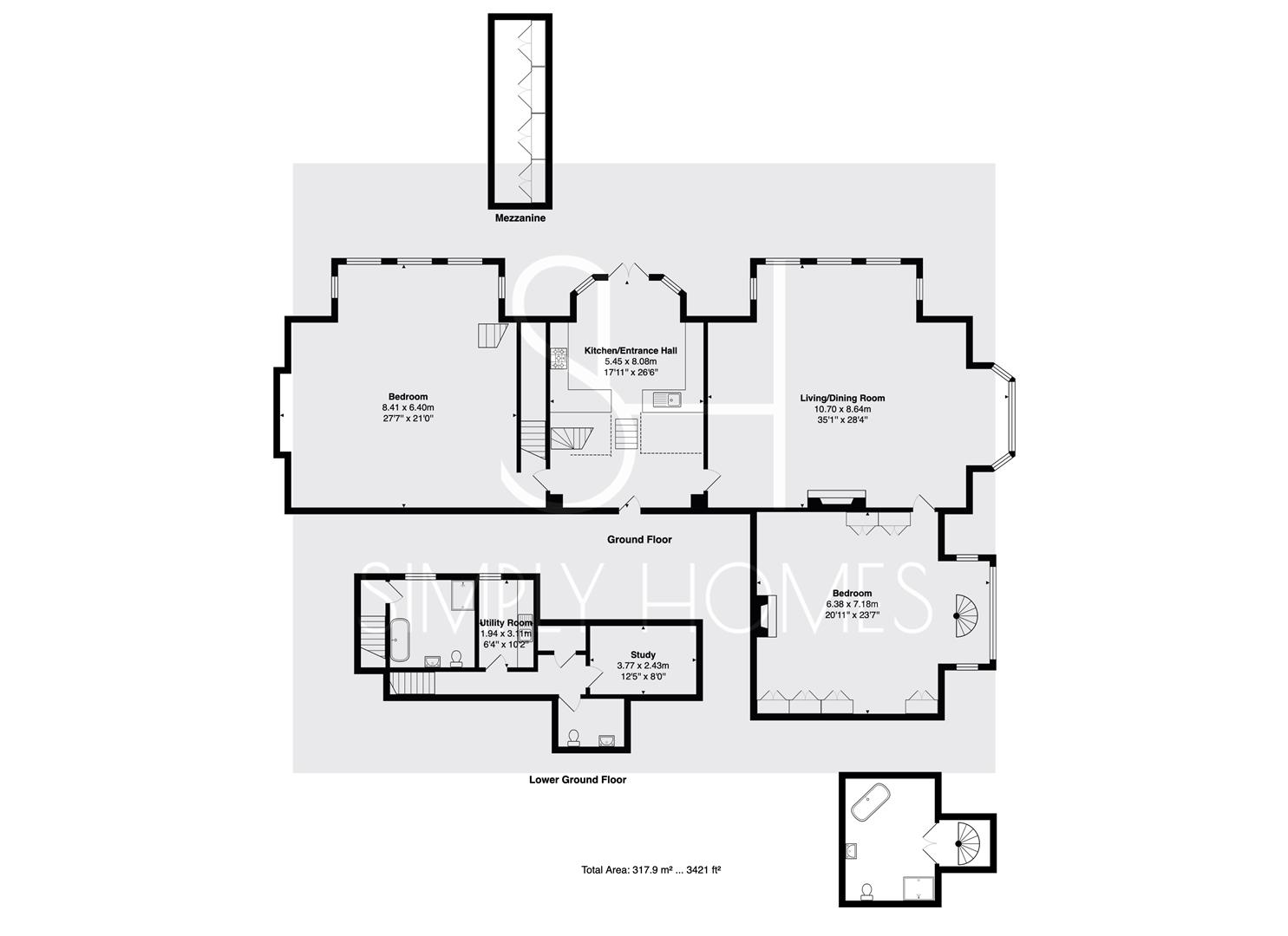 1, Gilston Park House, Gilston floorplan