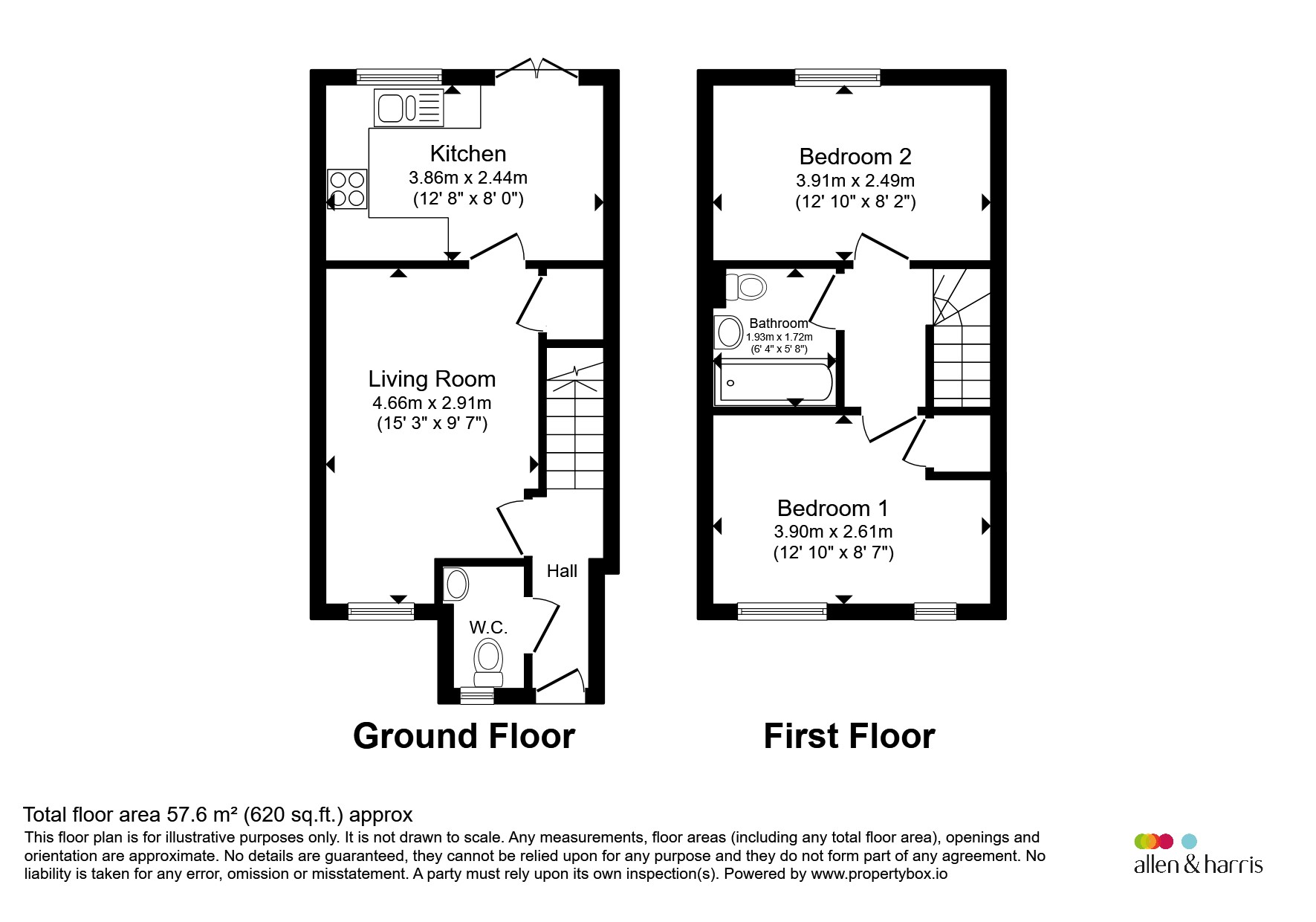 Whitley Close, Wantage floorplan