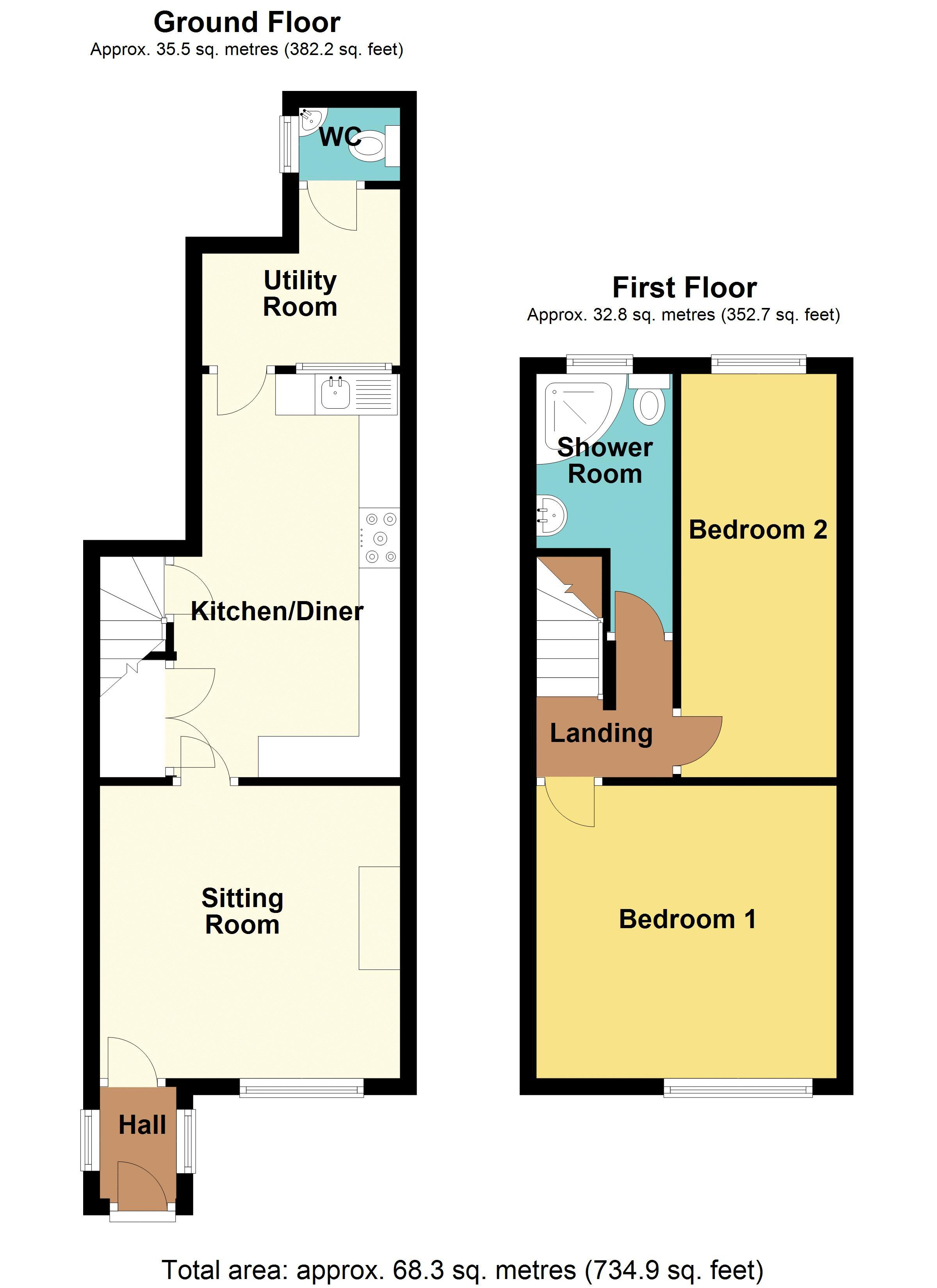 Greenland Road, Brynmawr, Ebbw Vale NP23, 2 bedroom terraced house for