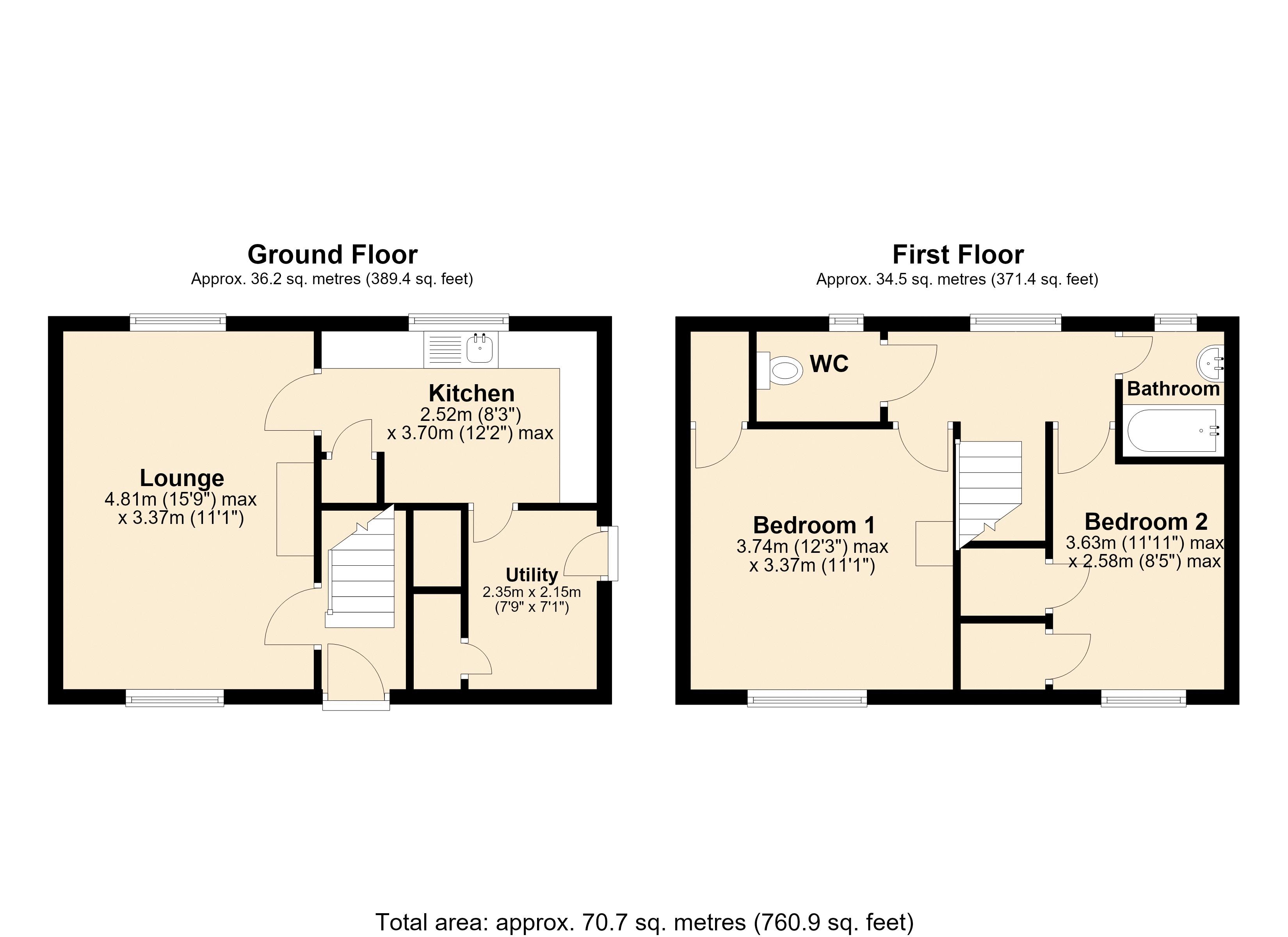 14, Lime Grove, Ryton floorplan
