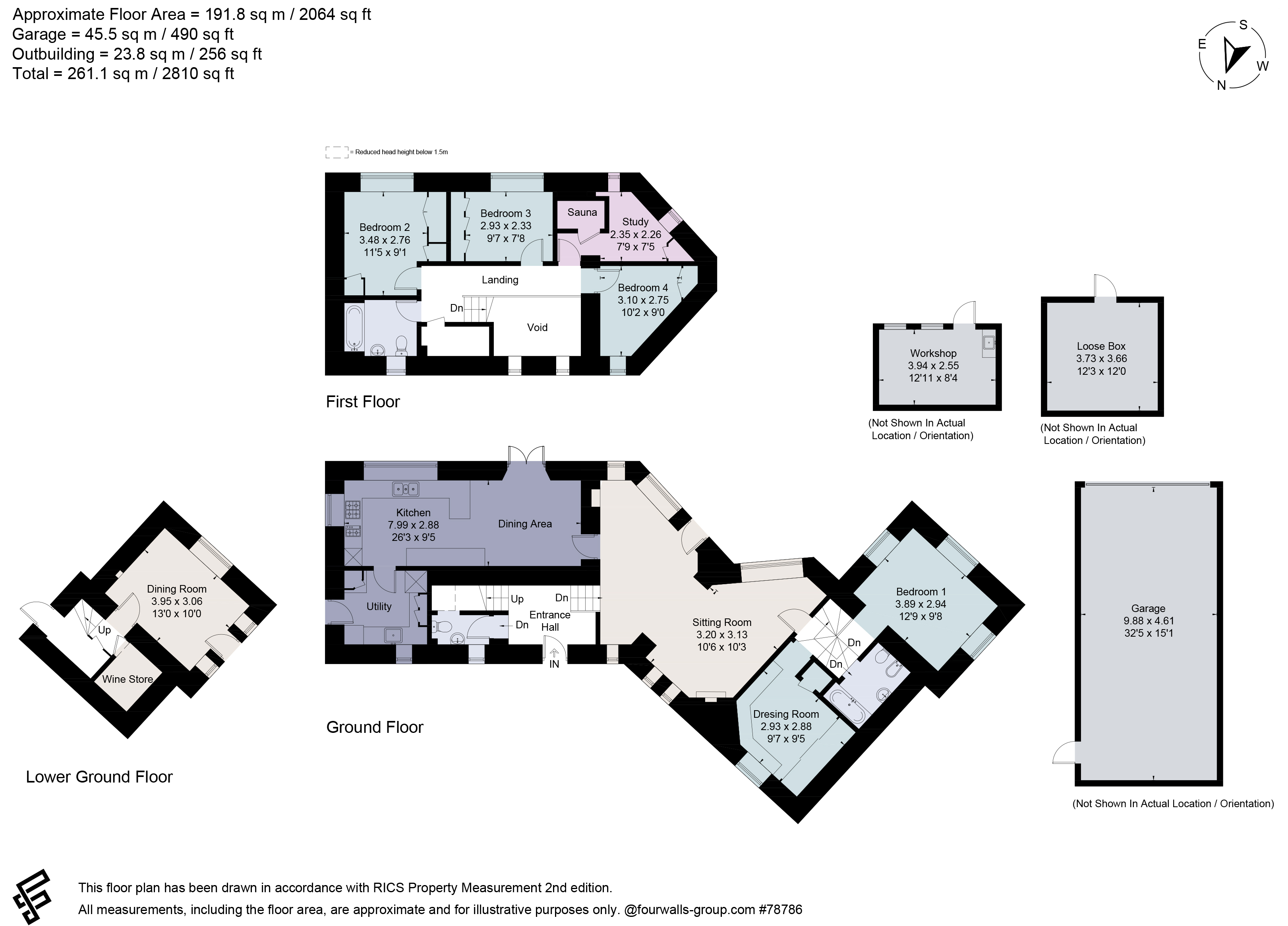 Kemble Priory,, Murhill, Limpley Stoke floorplan