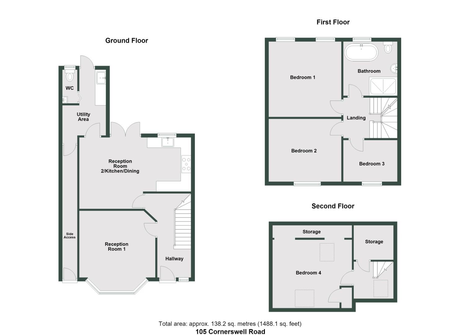 105, Cornerswell Road, Penarth floorplan