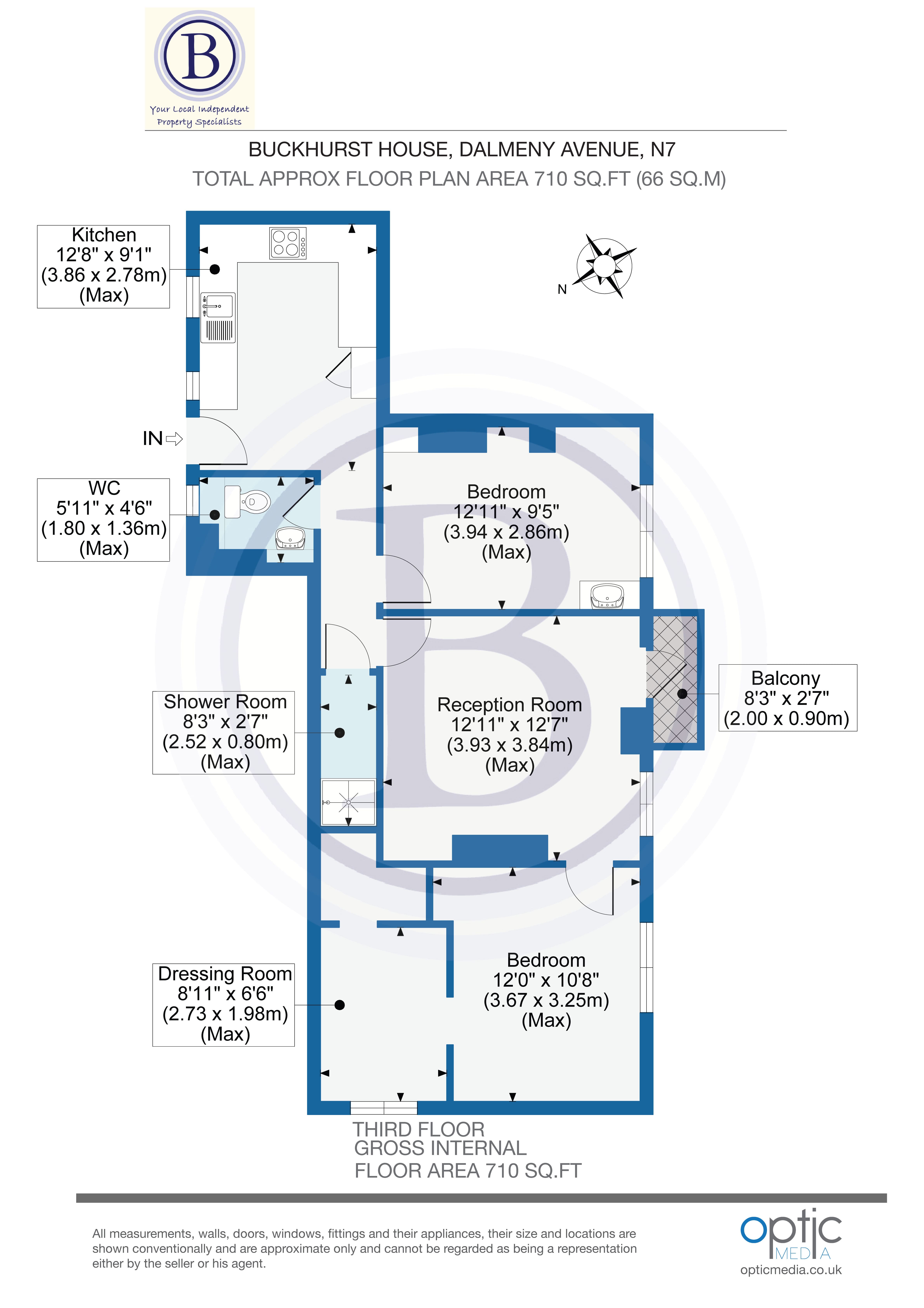 Flat 10,, Buckhurst House, London floorplan
