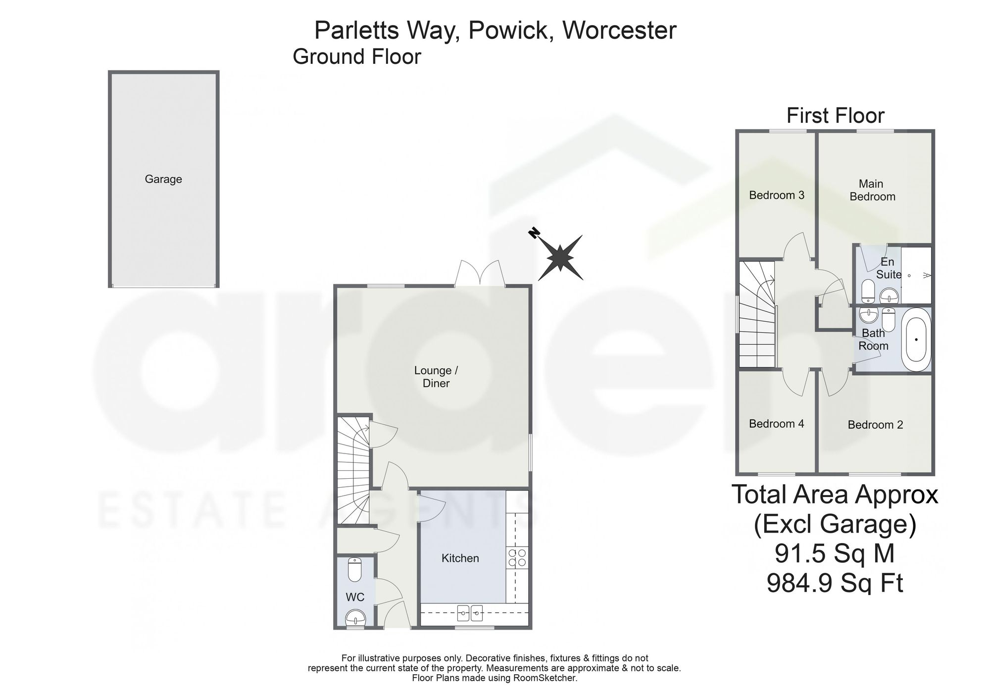 4 Partletts Way, Worcester floorplan