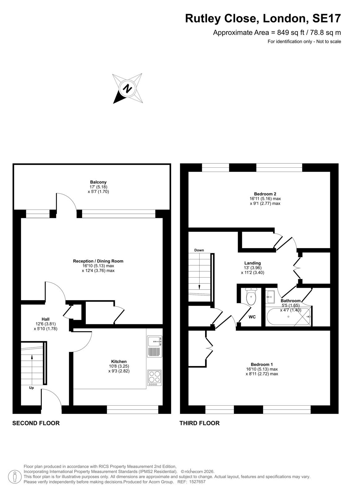 Rutley Close, London floorplan