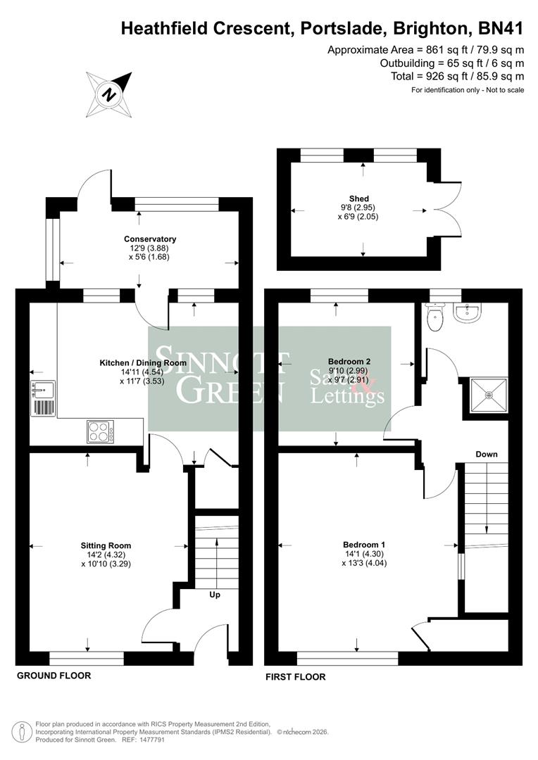 6, Heathfield Crescent, Brighton floorplan