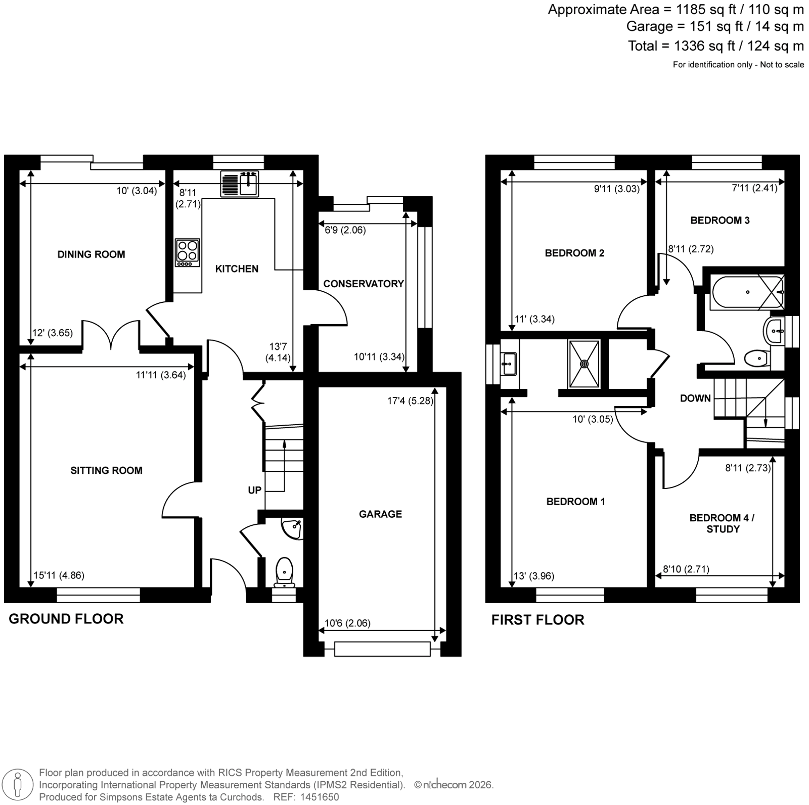 40, Jersey Close, Chertsey floorplan
