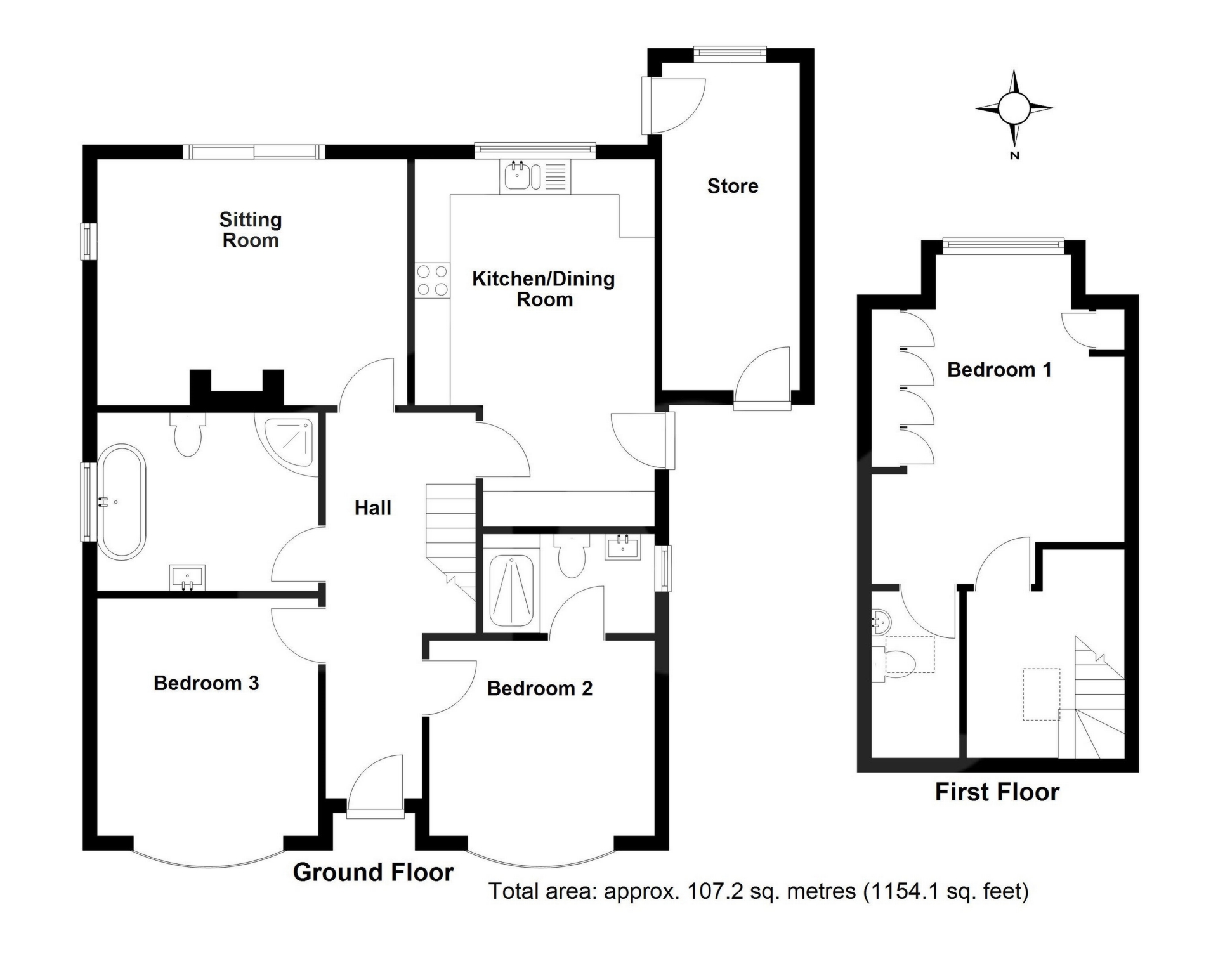 64, Wrefords Lane, Exeter floorplan