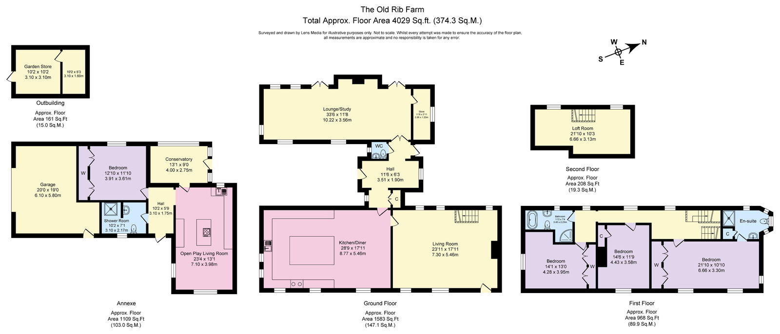 The Old Rib Farm, 55, Halfpenny Lane, Preston floorplan