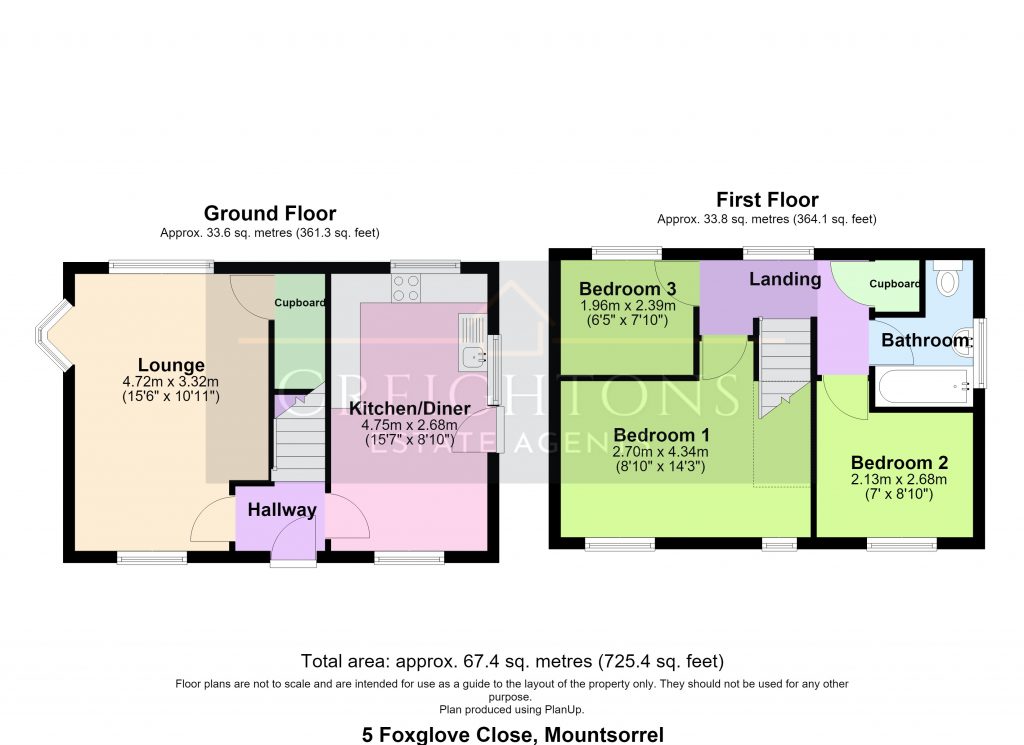 5, Foxglove Close, Loughborough floorplan