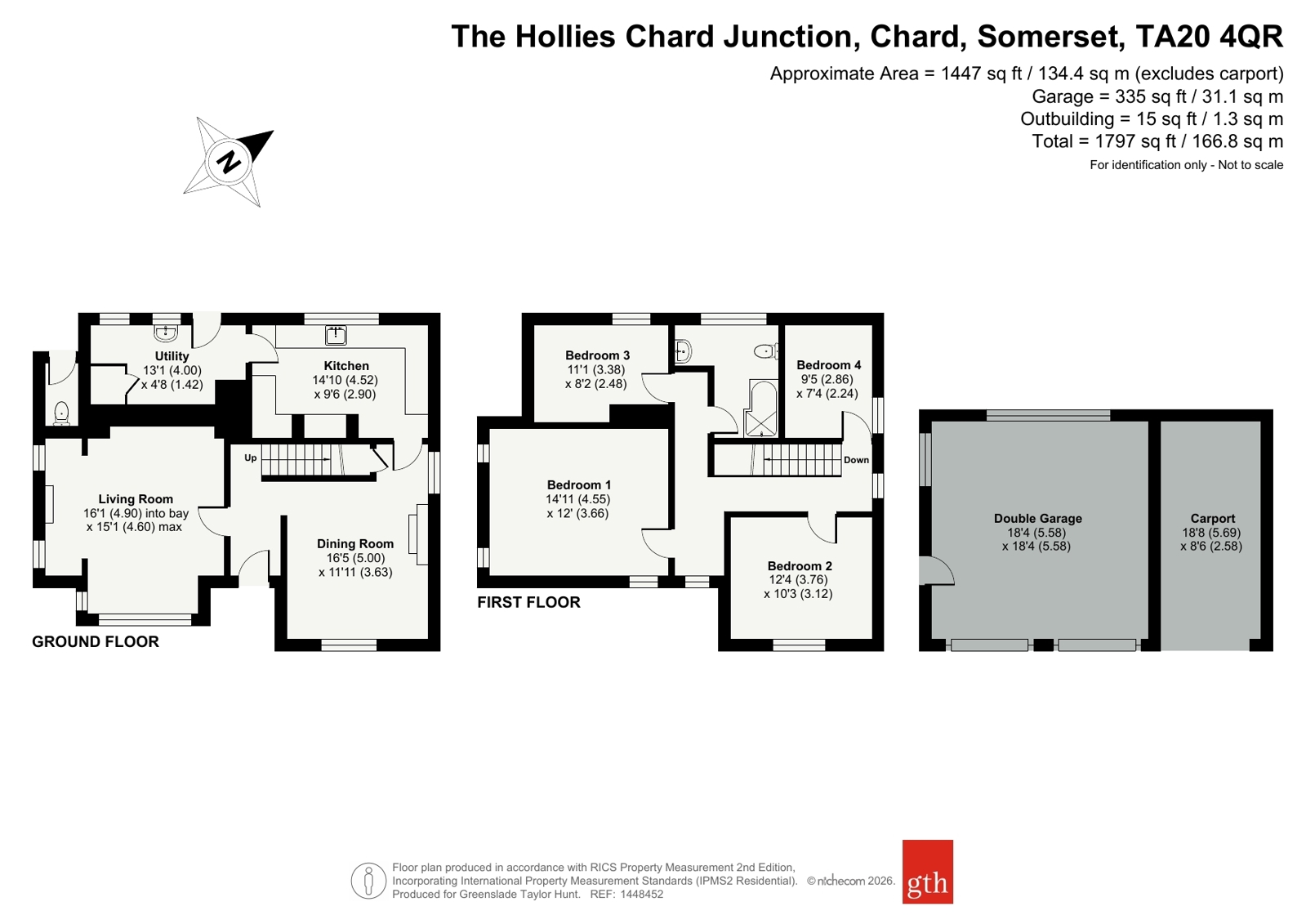 The Hollies,, Chard Junction, Somerset floorplan