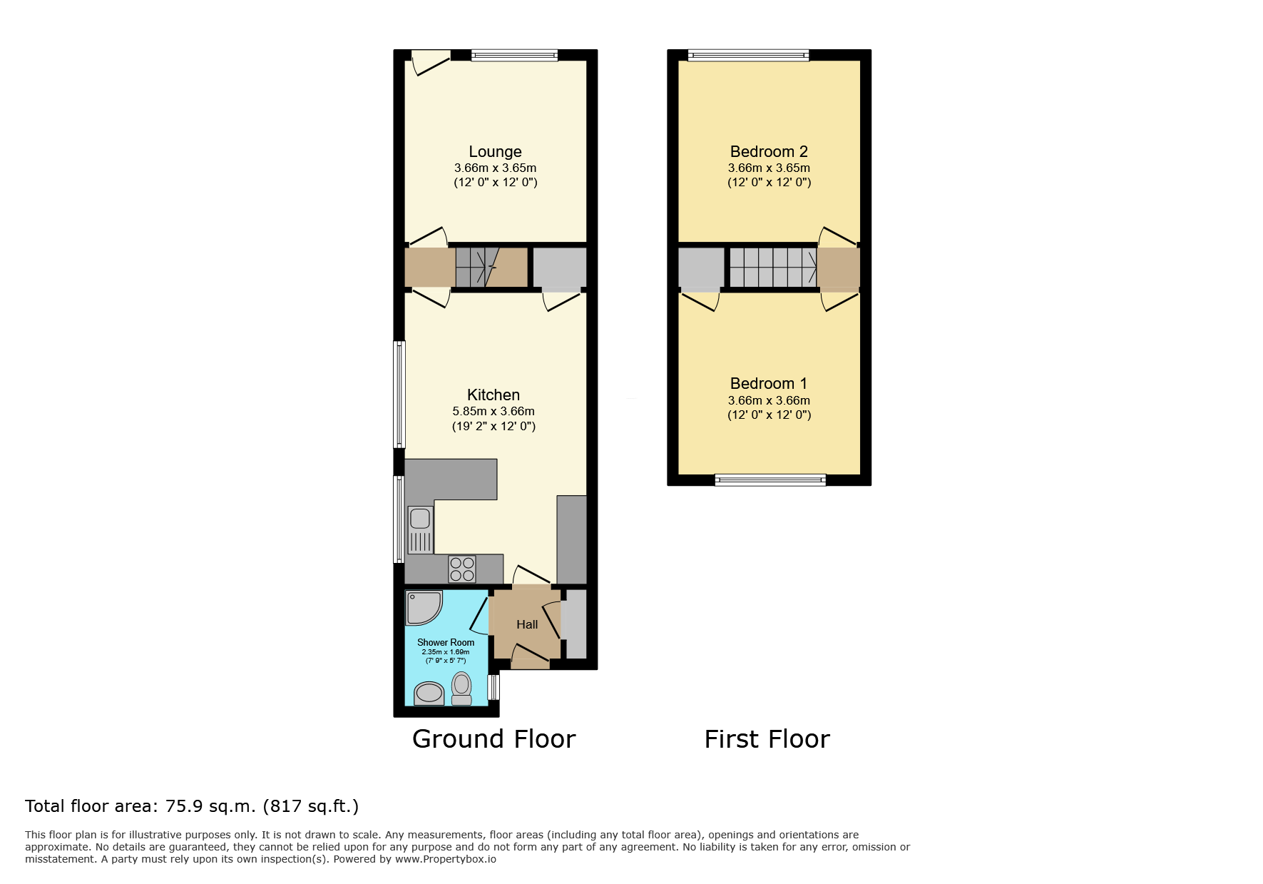 34 Chestnut Road, Leicester floorplan