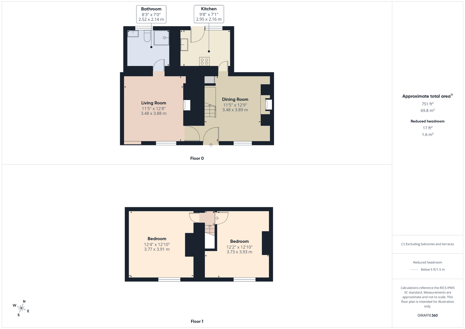 4, Higher Wesley Terrace, Liskeard floorplan