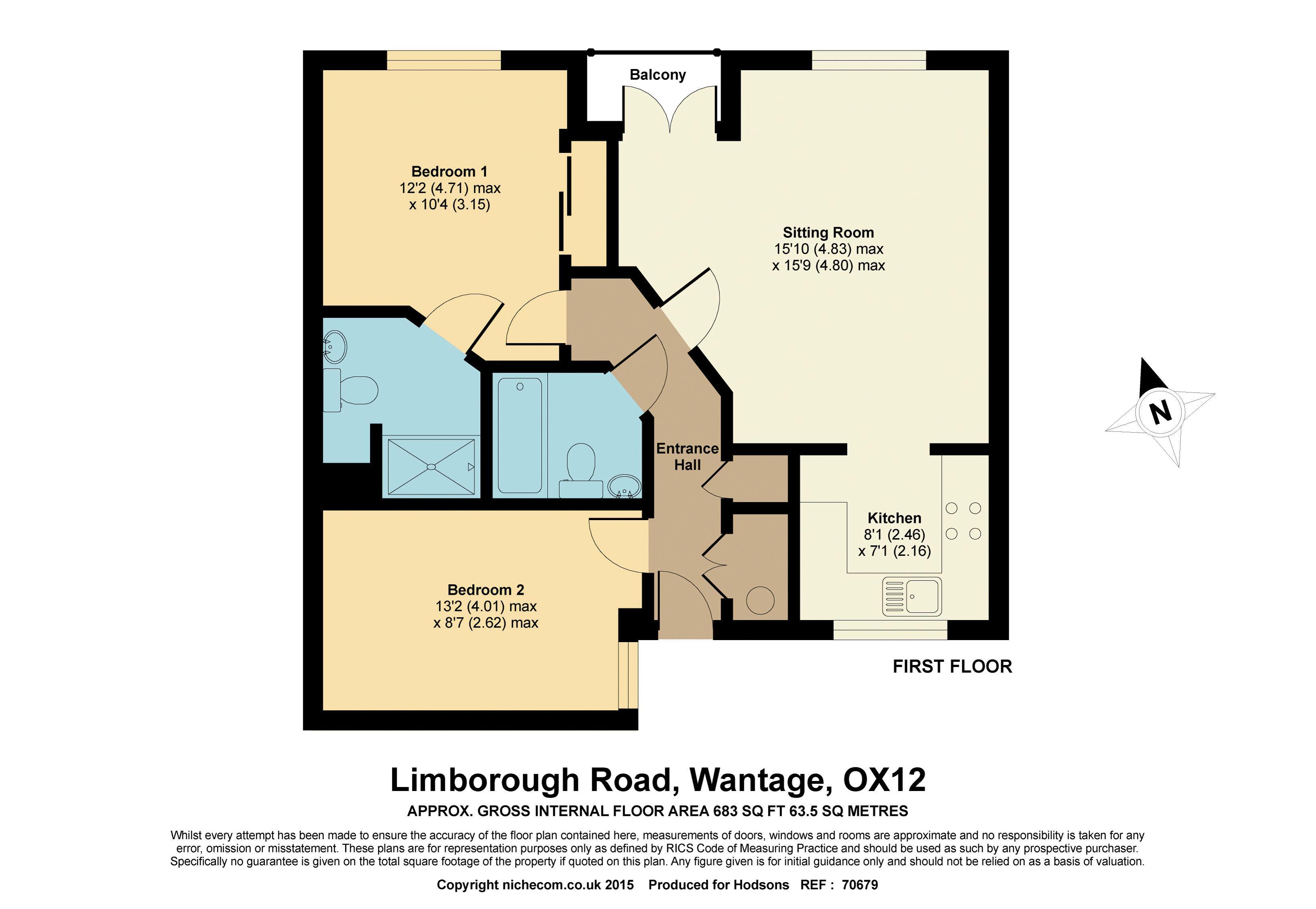 2 Bedrooms Flat for sale in Limborough Road, Wantage OX12