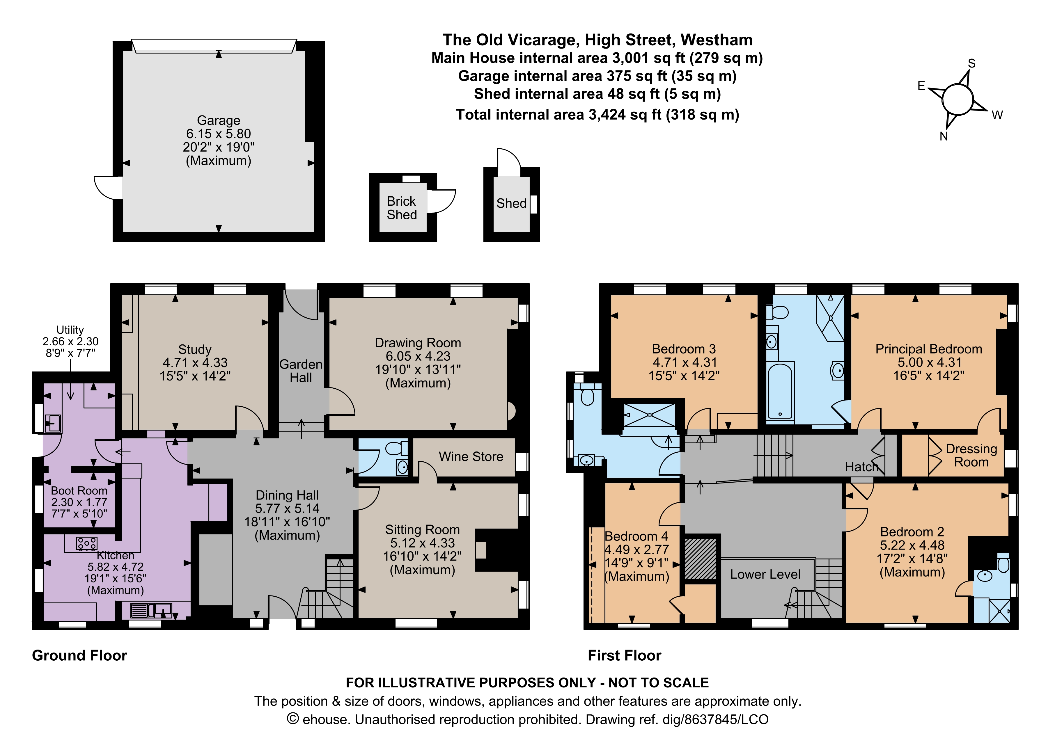 The Old Vicarage, 88, High Street, Pevensey floorplan