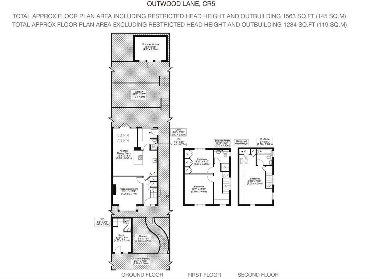 "Patronica", Outwood Lane, Coulsdon floorplan