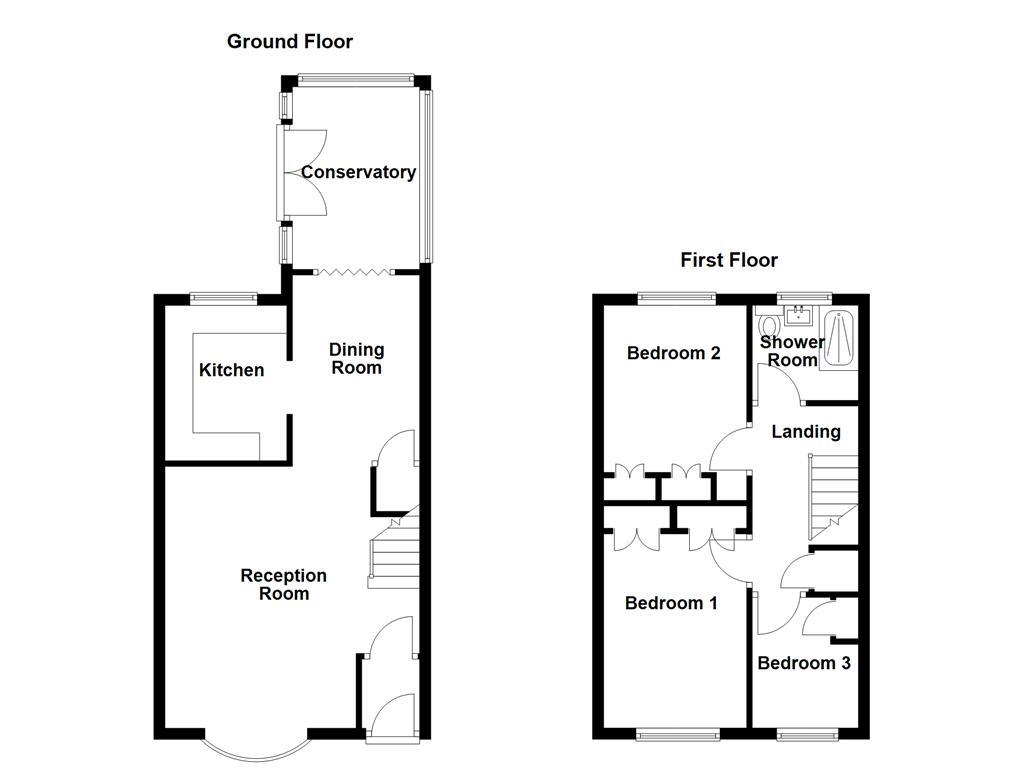 13, Old Hall Drive, Huncoat floorplan