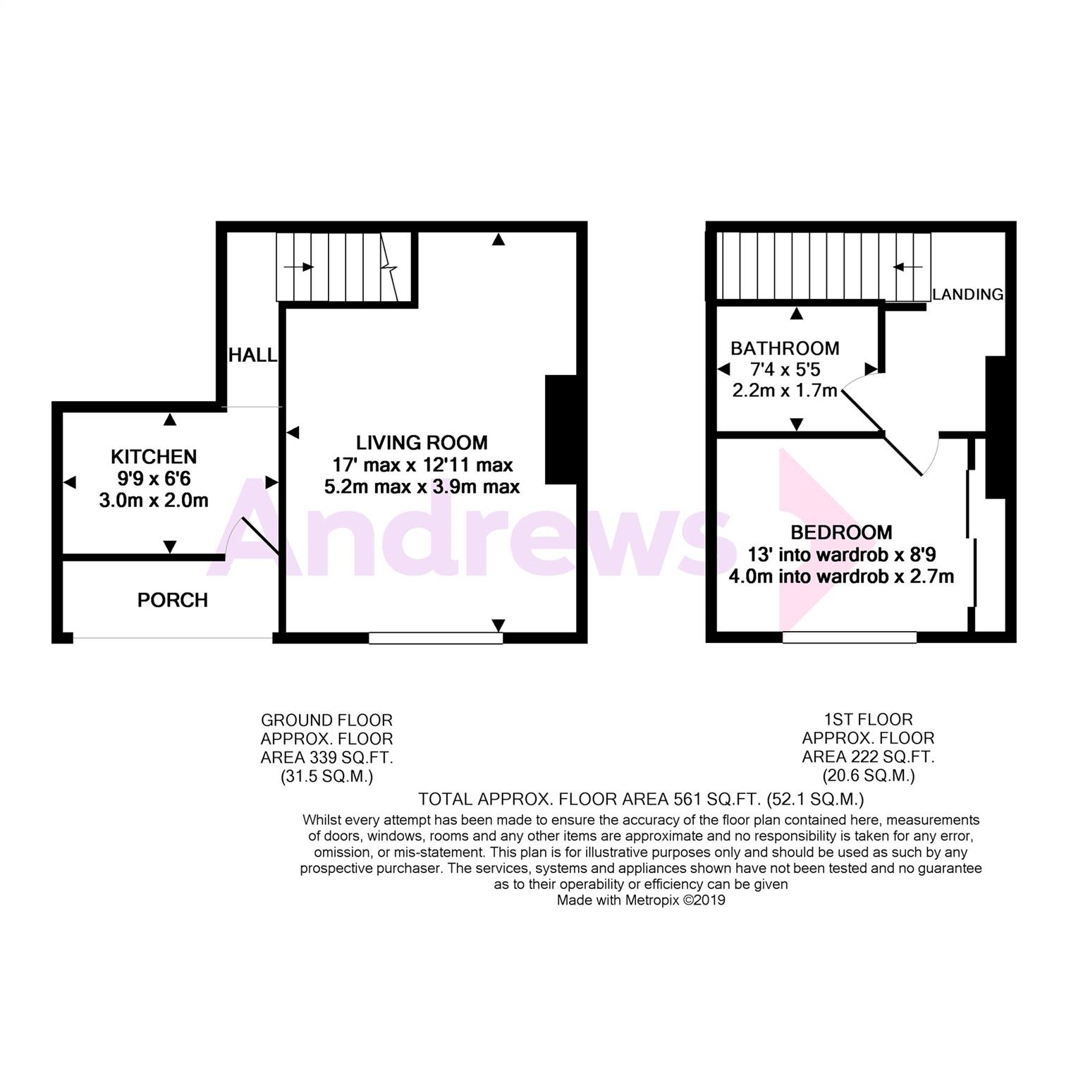 1 Bedrooms Maisonette for sale in Hastings Road, Pembury, Tunbridge Wells TN2