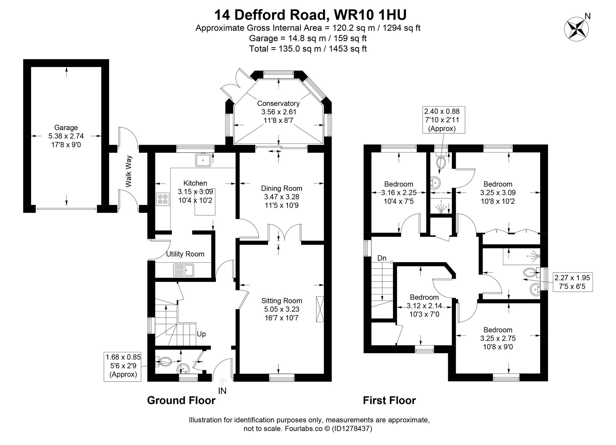 14 Defford Road, Pershore floorplan