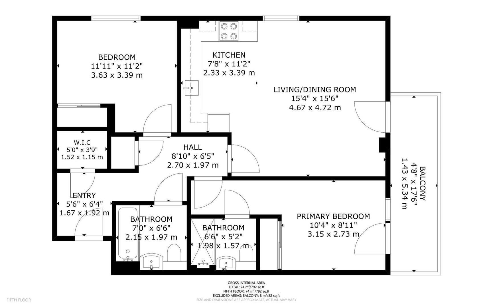 80, 505, Back Church Lane, London floorplan