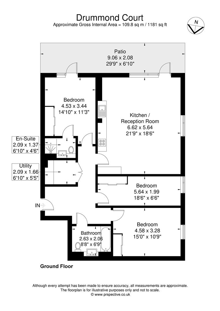 Flat 2, Drummond Court, Palmerston Road, London floorplan