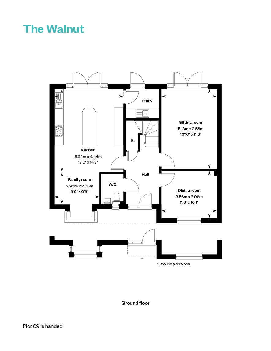 264, Oakley Lane, Merley, Bh21 1Sf floorplan