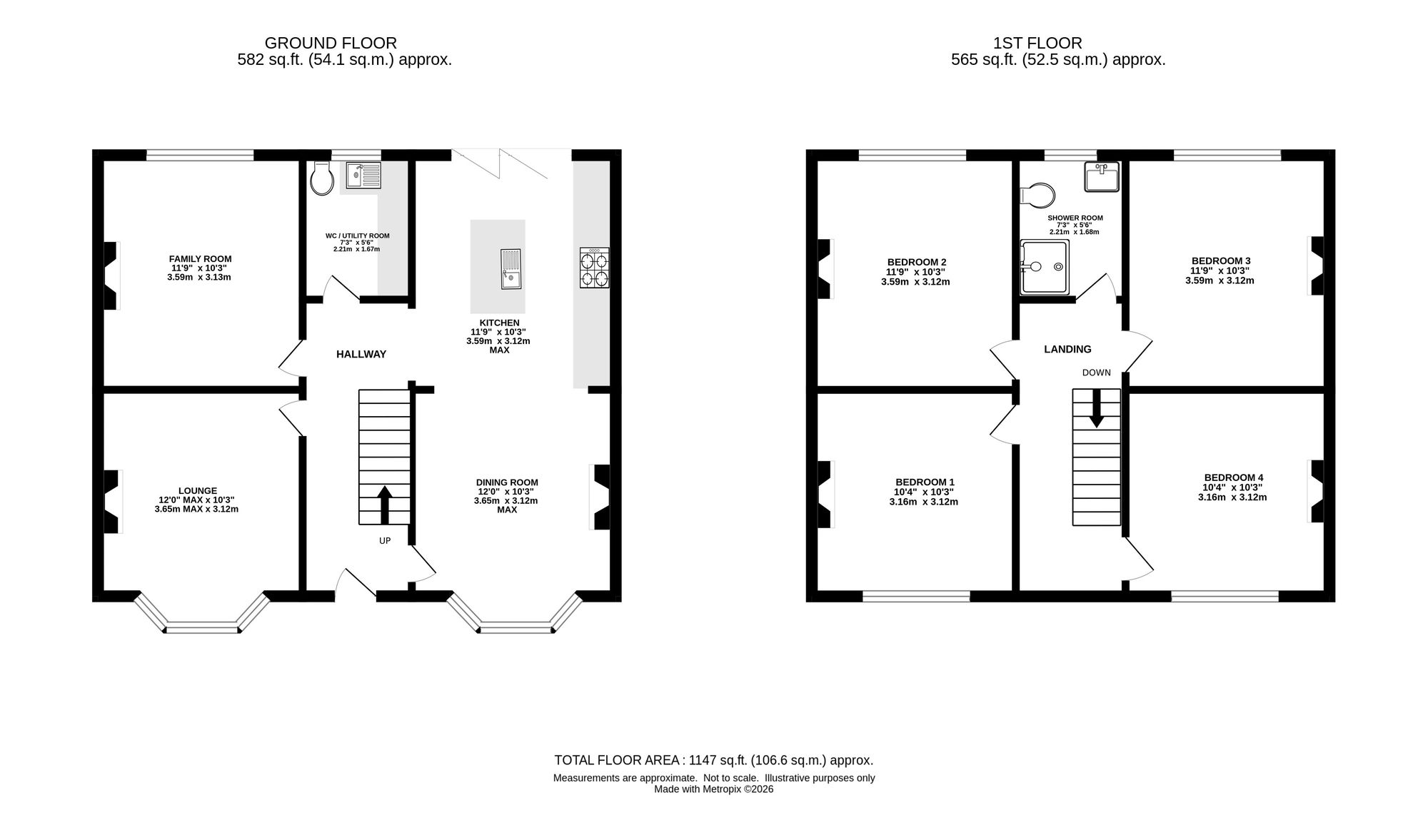 61 Moorside Road, Stockport floorplan