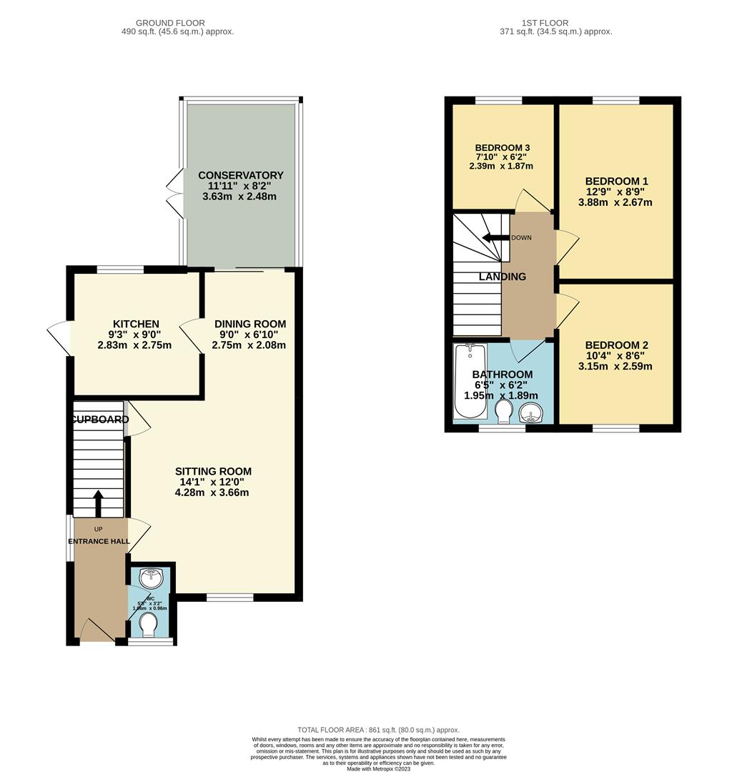 24, Desborough Way, Norwich floorplan