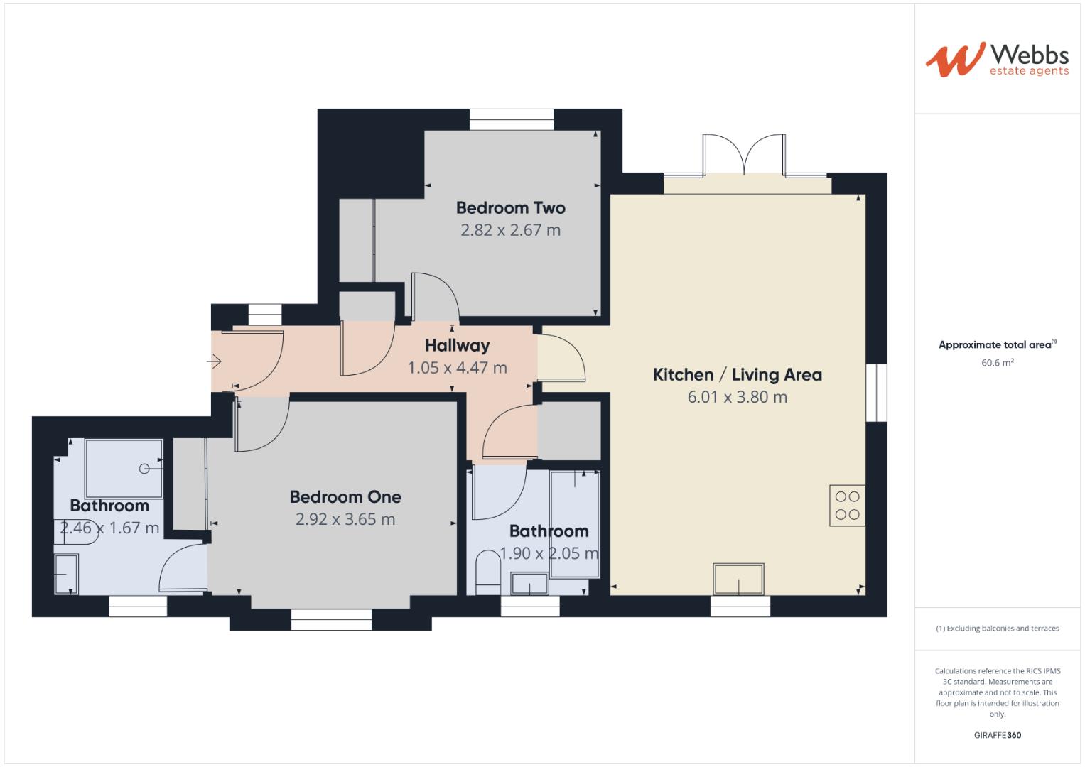 Flat 8 Manderley House, 1, Sandy Lane, Shoal Hill, Cannock floorplan