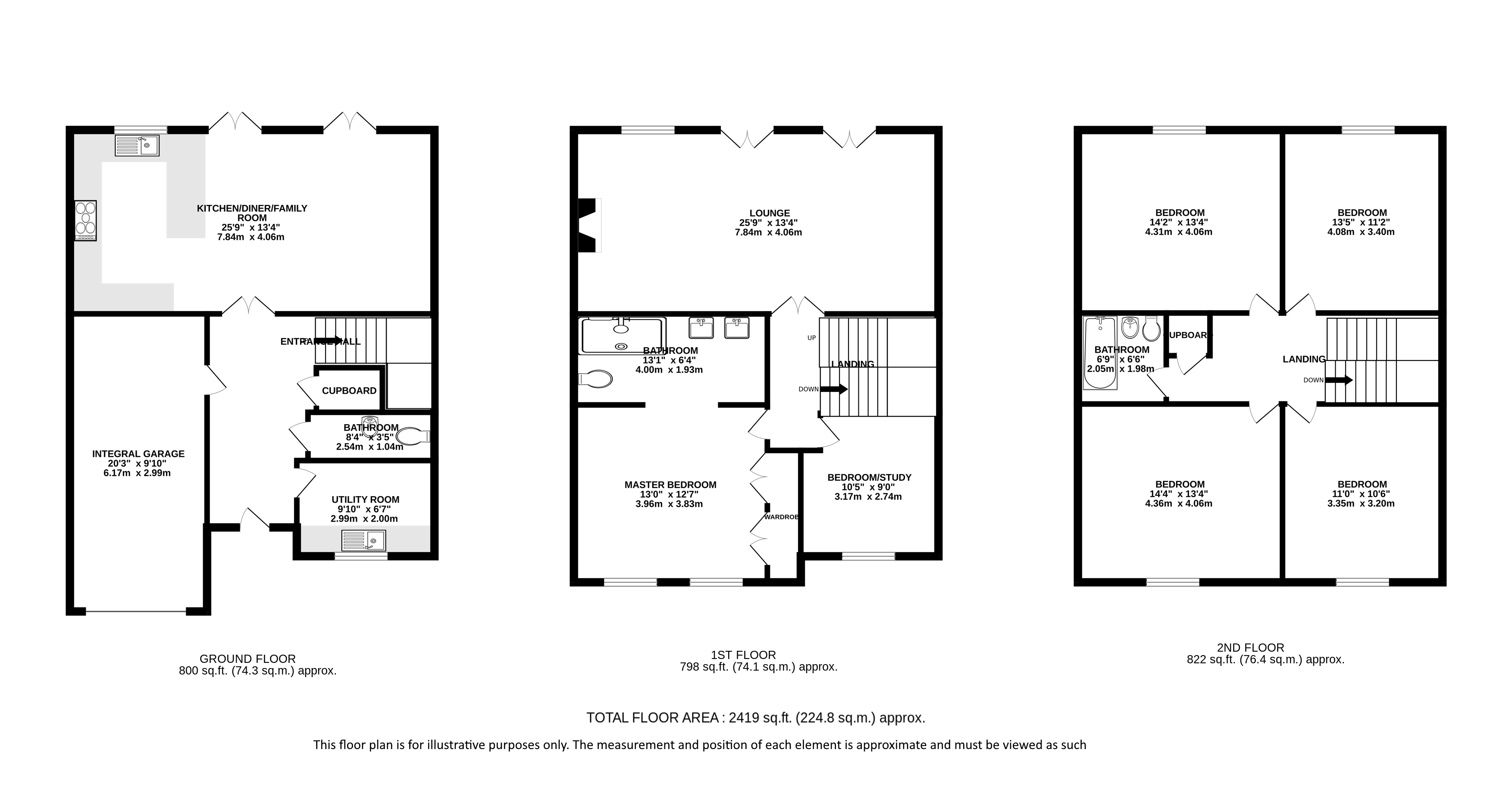 42, Beningfield Drive, London Colney floorplan