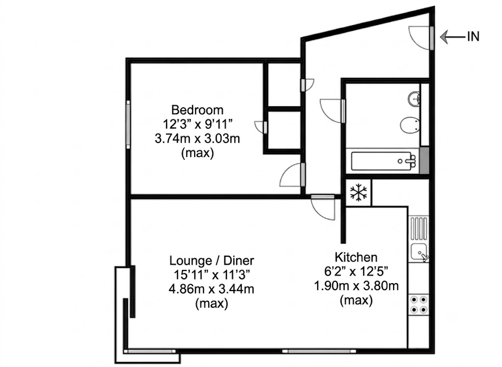 Flat 9, 1, Greenview House, Gravesend floorplan