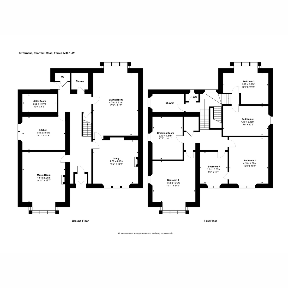 St. Ternans, Thornhill Road, Forres floorplan