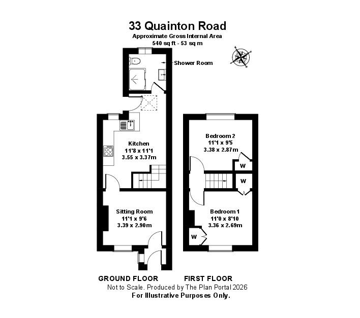 33, Quainton Road, Aylesbury floorplan