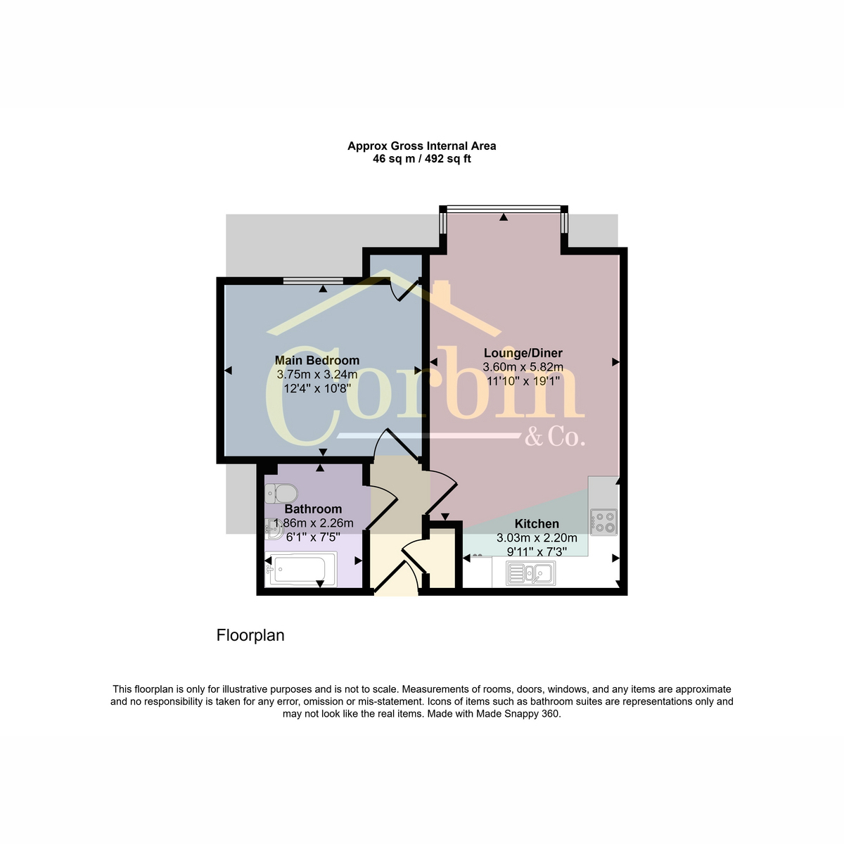 4, Bournemouth floorplan