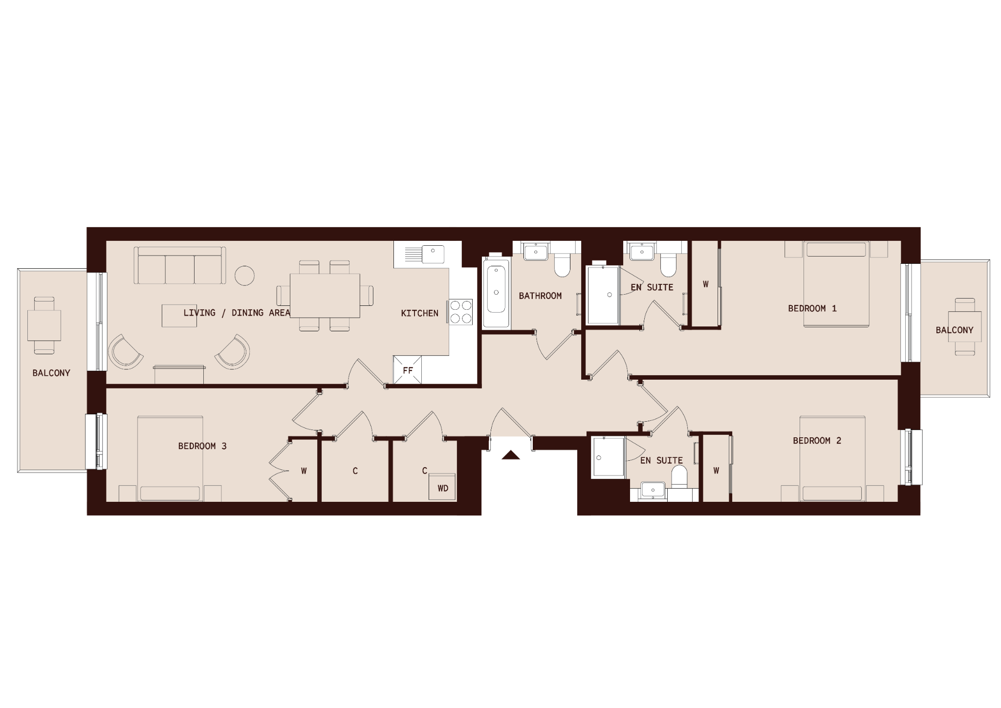 21 Beaufort Square, Colindale floorplan
