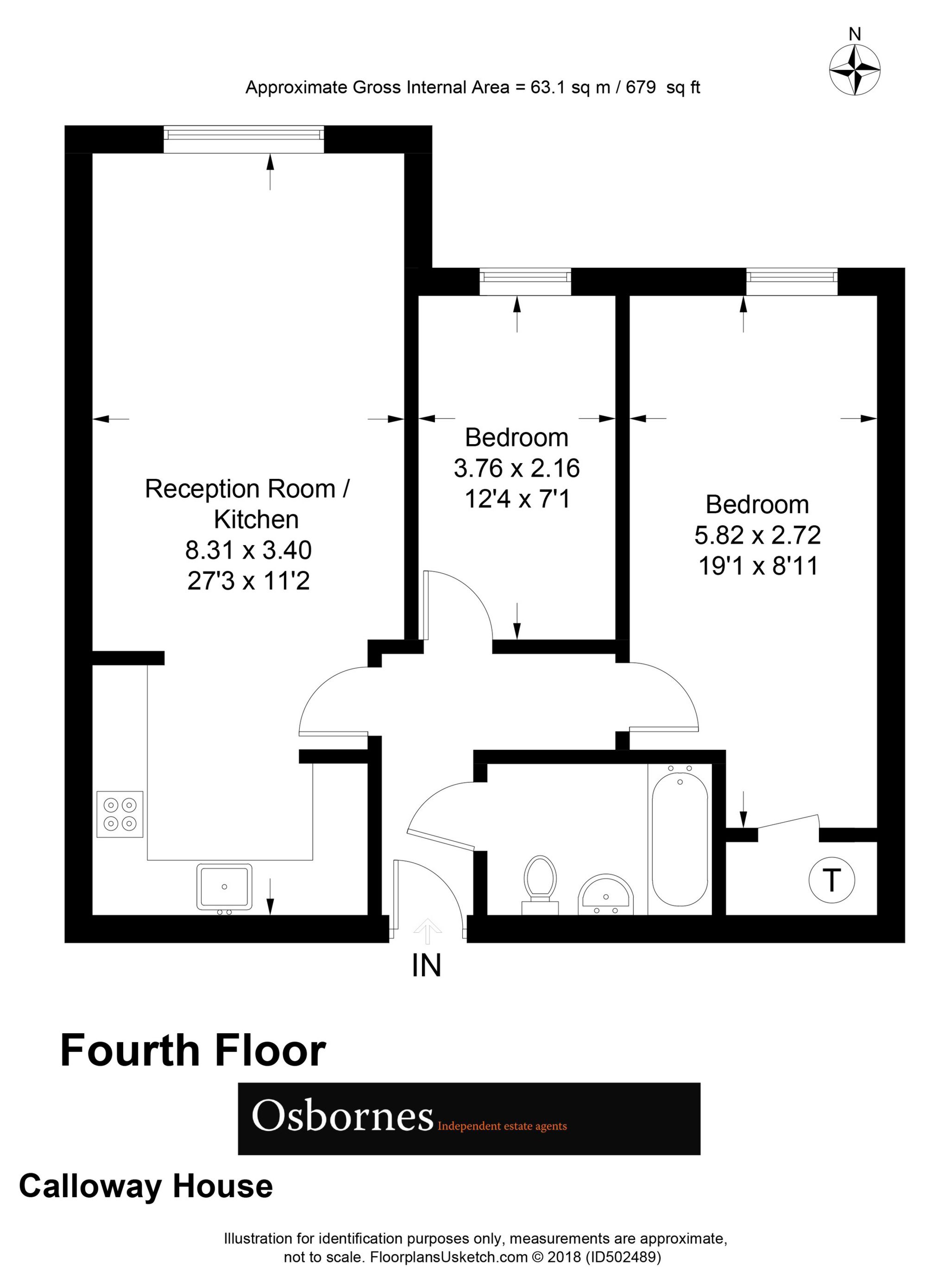 2 Bedrooms Flat for sale in Coombe Way, Farnborough GU14