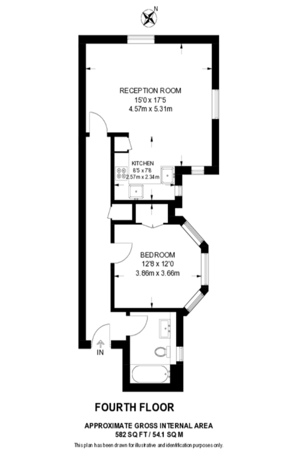 Flat 12, Brent View House, Golders Green floorplan