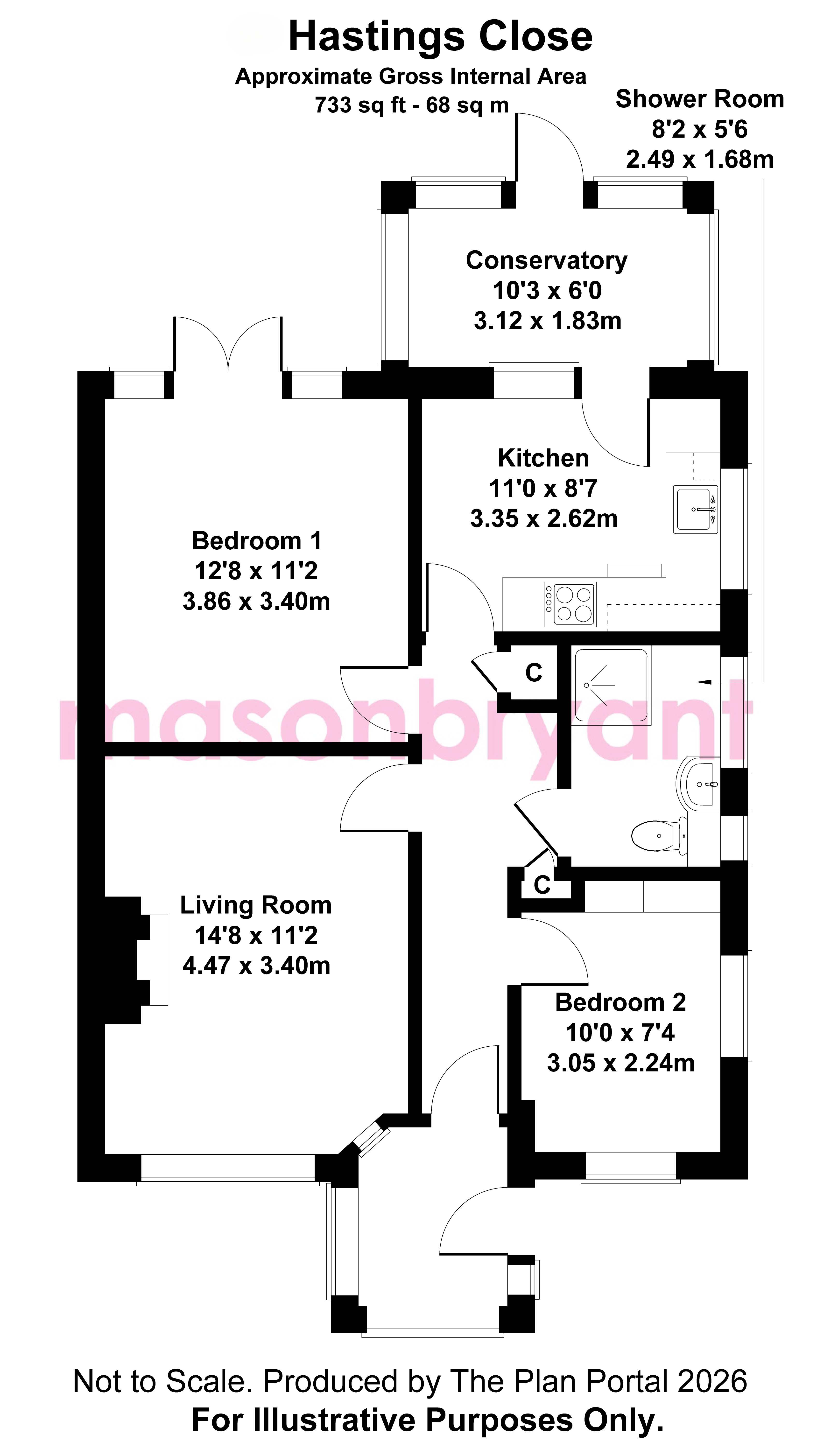 19, Hastings Close, Polegate floorplan
