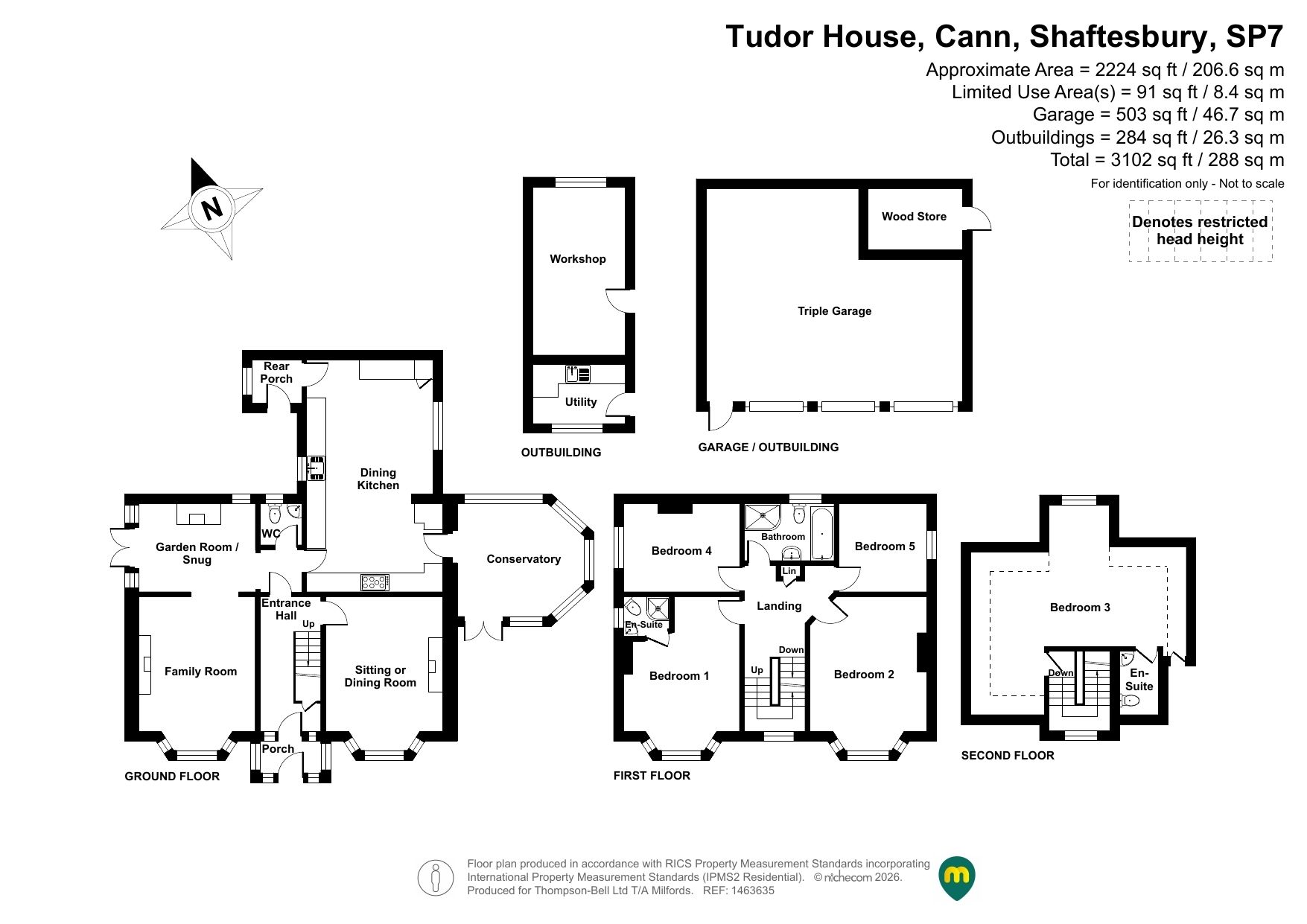 Tudor House, Shaftesbury floorplan