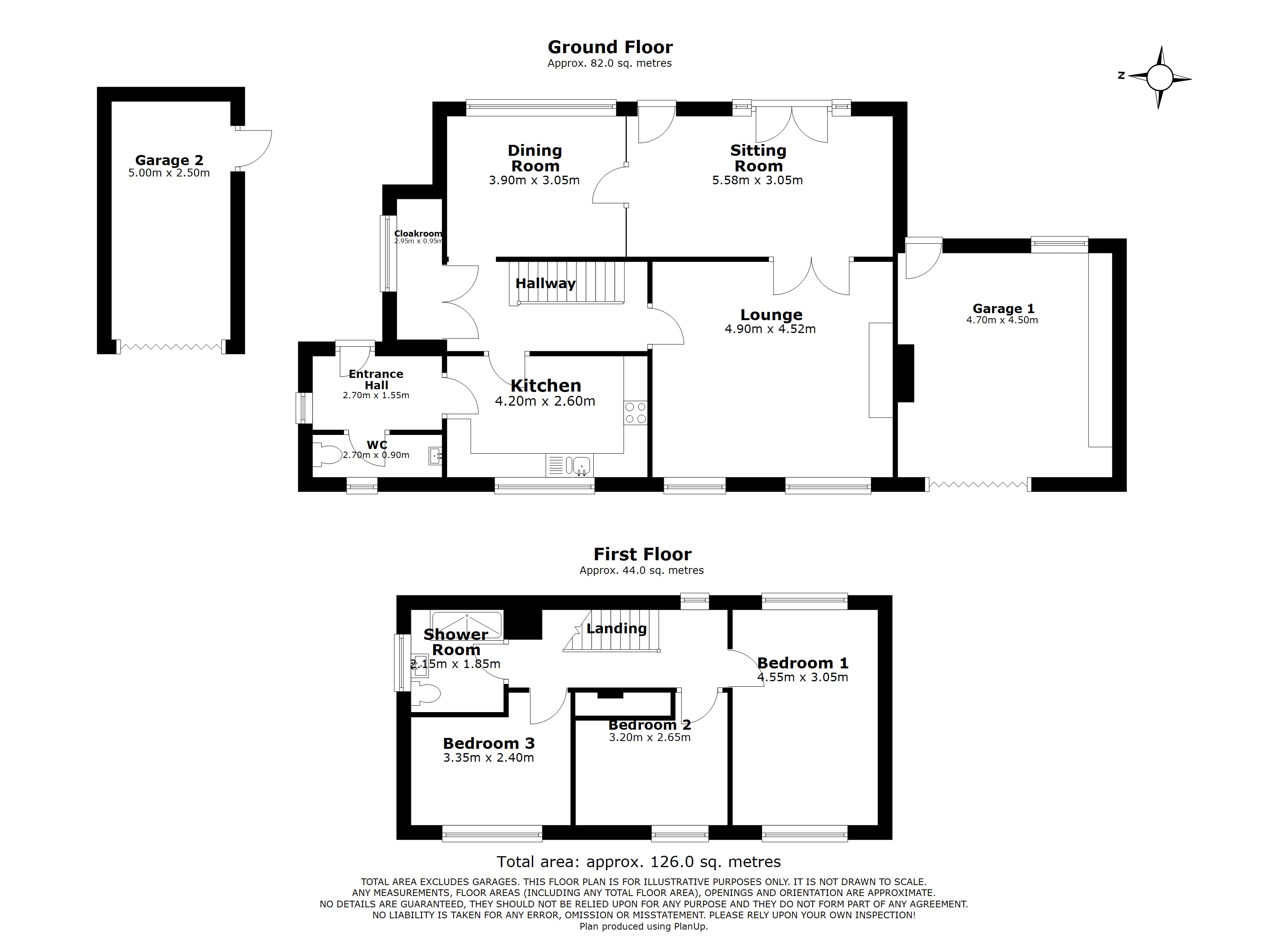 Bryn Heulwen, Black Lane Road, Pentre Broughton floorplan
