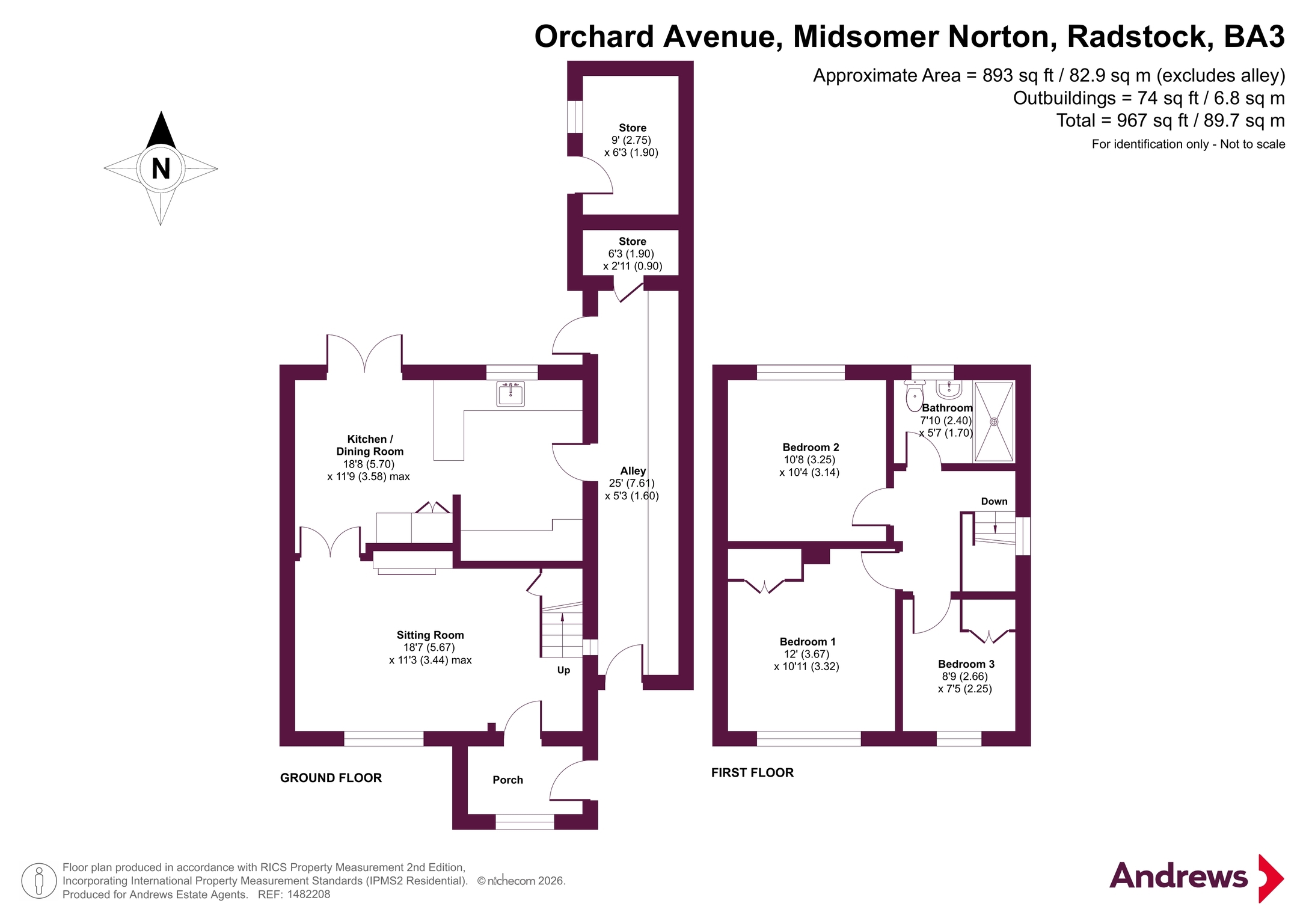22, Orchard Avenue, Radstock floorplan