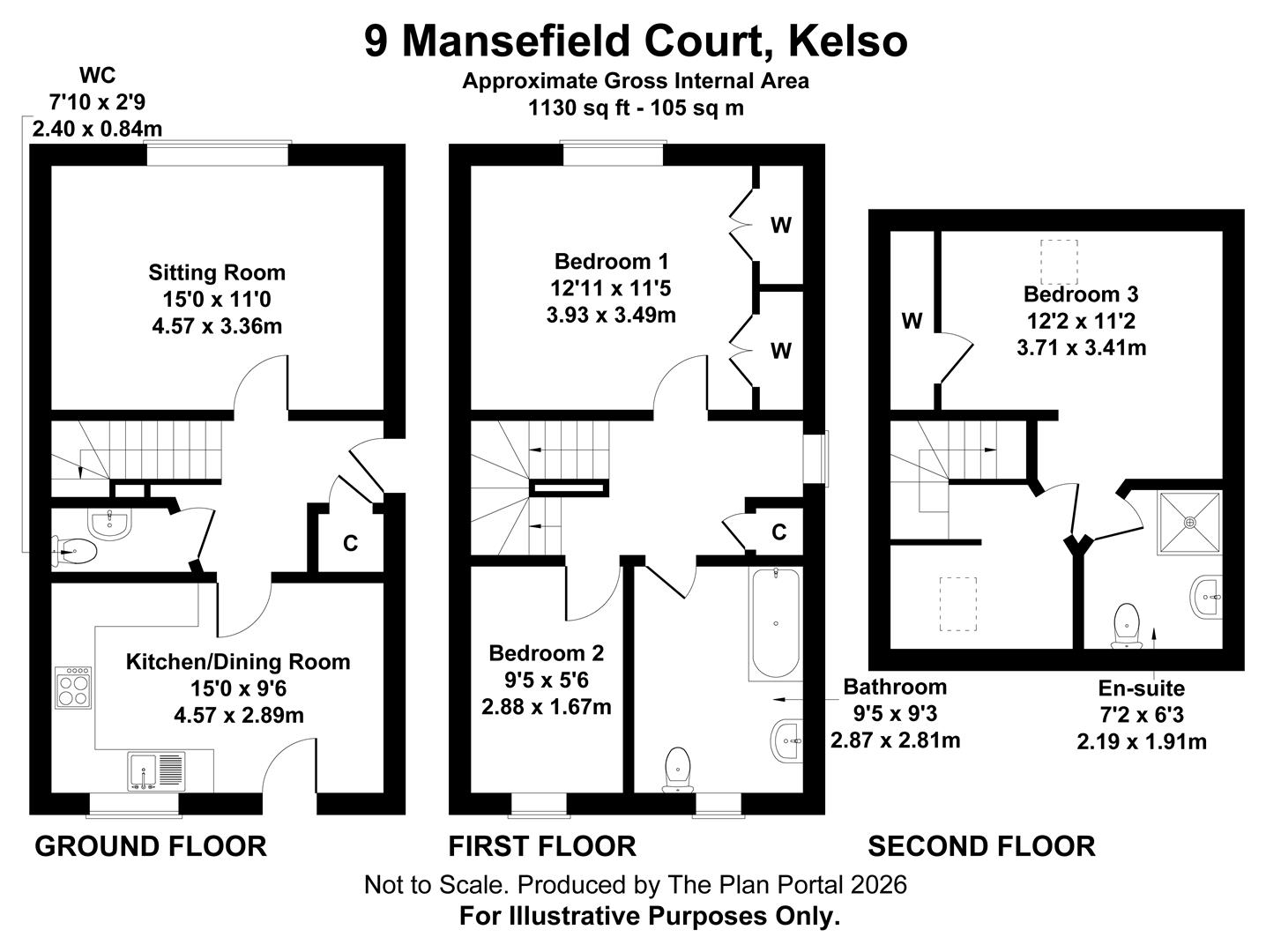 9, Mansefield Court, Kelso floorplan