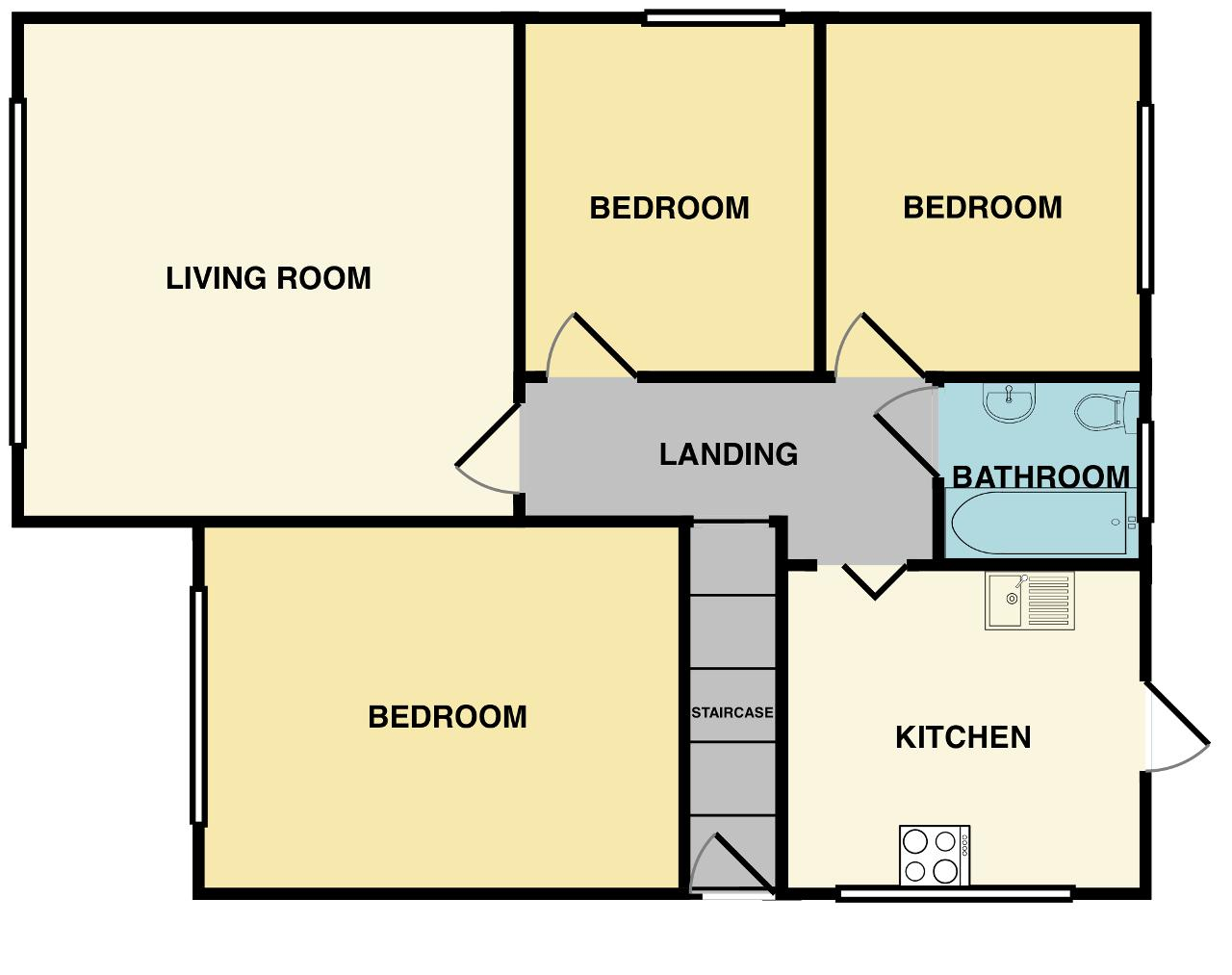 2b Vaughan Avenue, Hornchurch floorplan