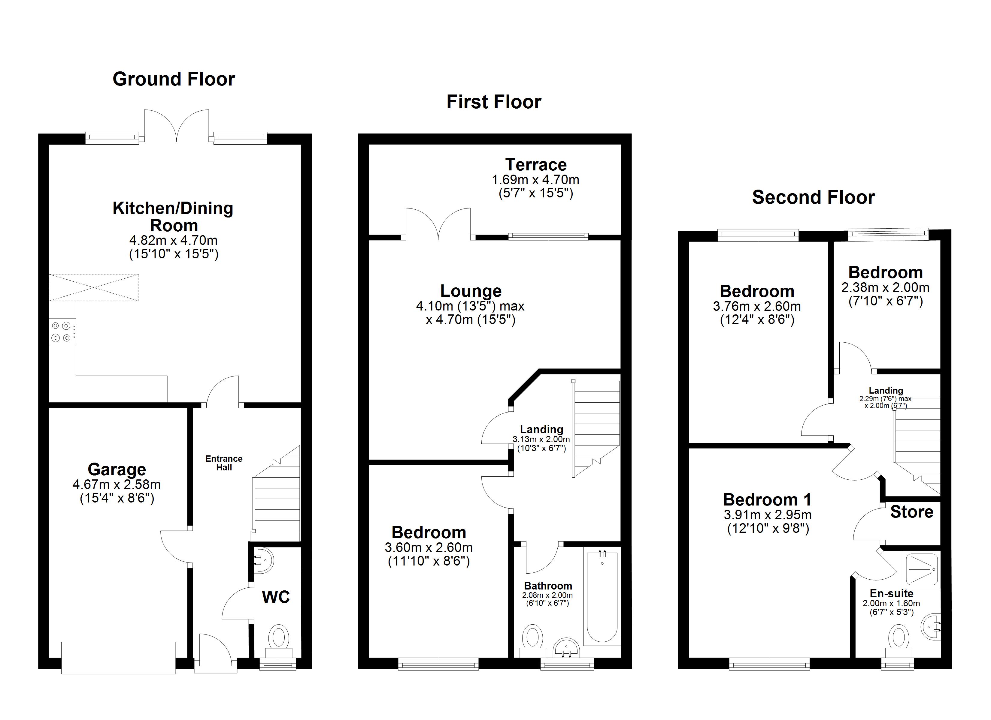 4 Bedrooms Town house for sale in Heathcote Close, Woolley Grange, Barnsley S75